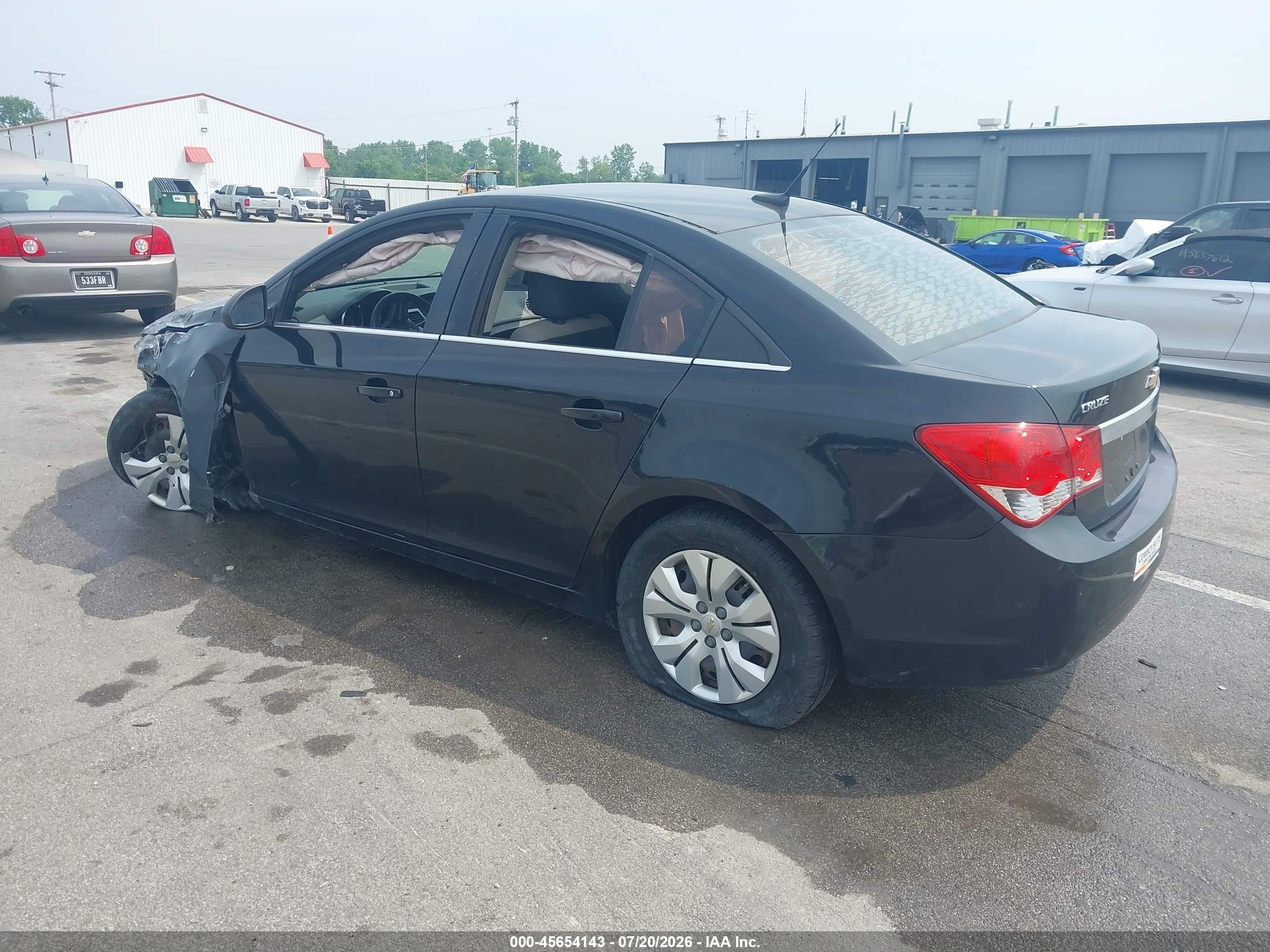 2012 Chevrolet Cruze Ls Black vin: 1G1PC5SHXC7149459