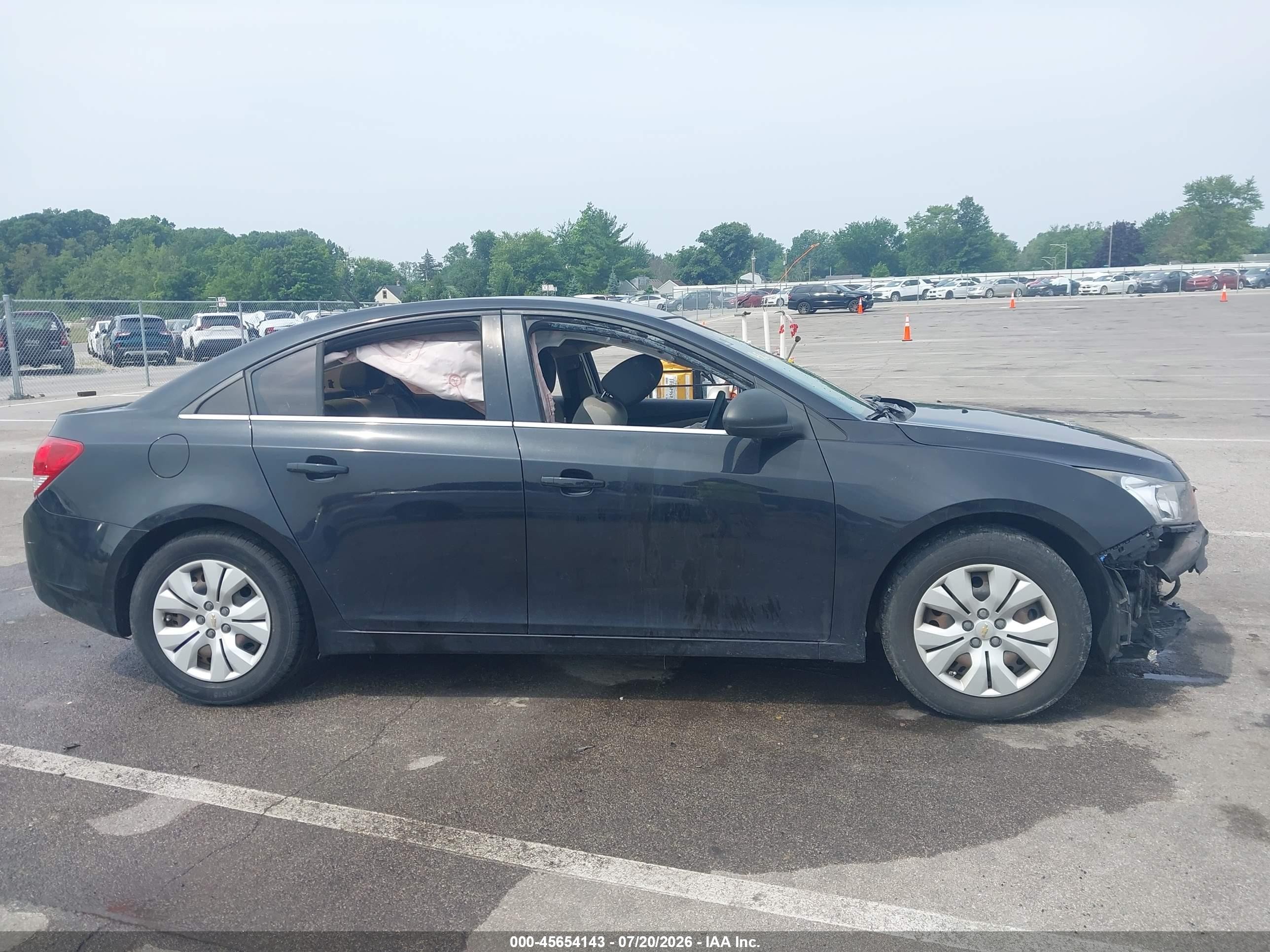 2012 Chevrolet Cruze Ls Black vin: 1G1PC5SHXC7149459