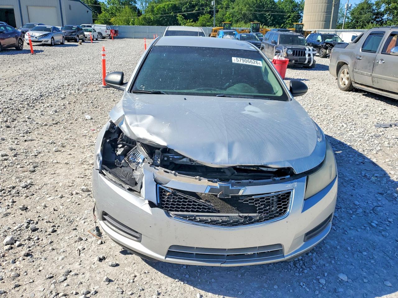 2012 Chevrolet Cruze Ls Silver vin: 1G1PC5SHXC7150952