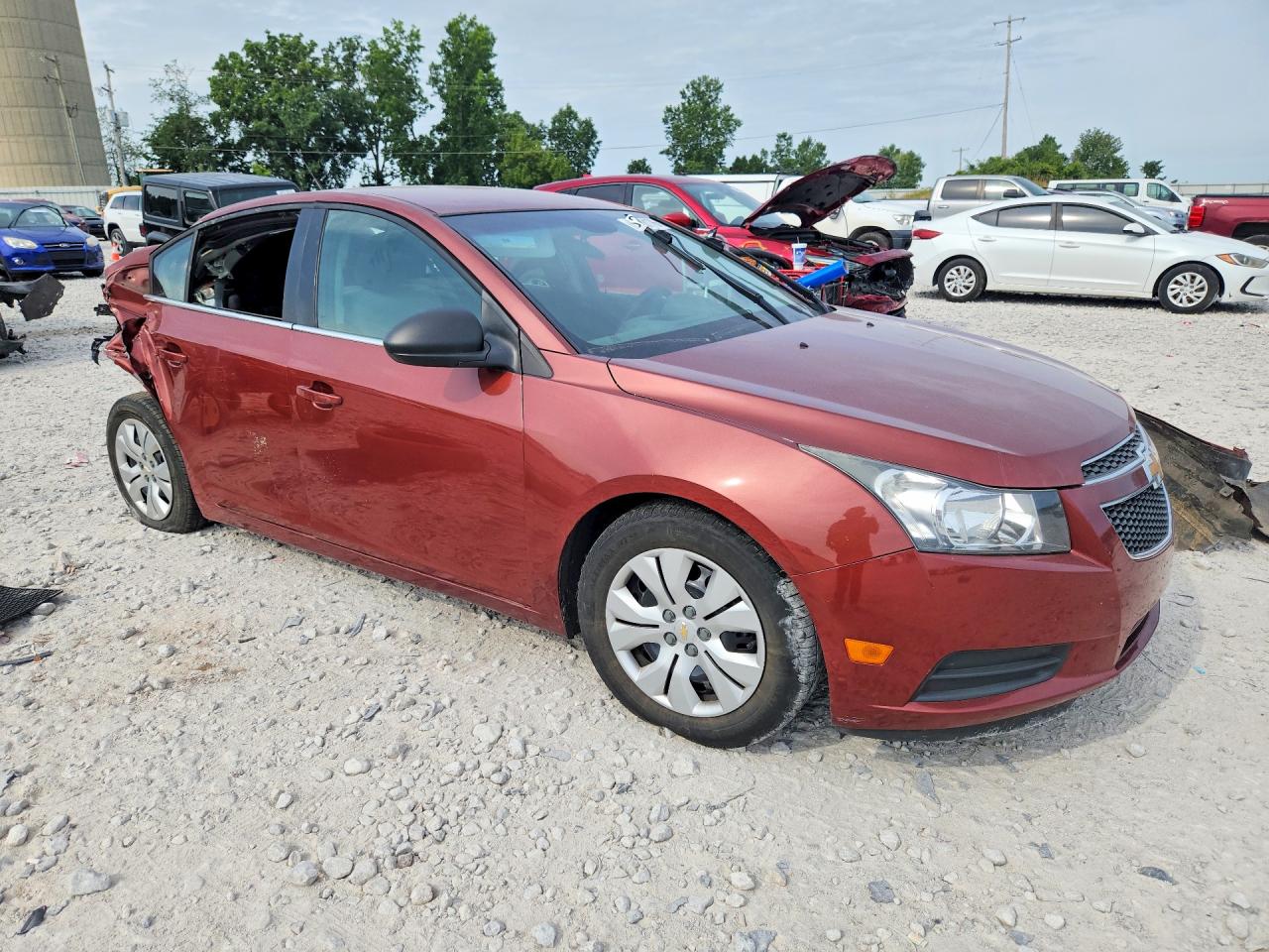 2012 Chevrolet Cruze Ls Red vin: 1G1PC5SHXC7398411