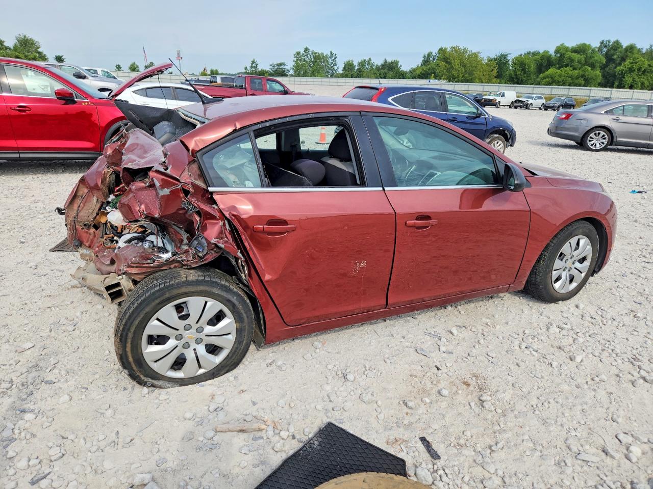 2012 Chevrolet Cruze Ls Red vin: 1G1PC5SHXC7398411