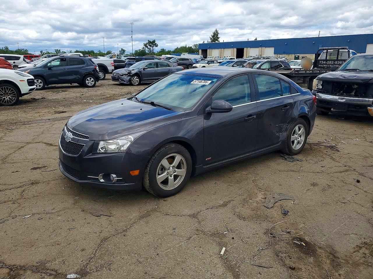 2014 Chevrolet Cruze Lt Charcoal vin: 1G1PD5SB1E7222116