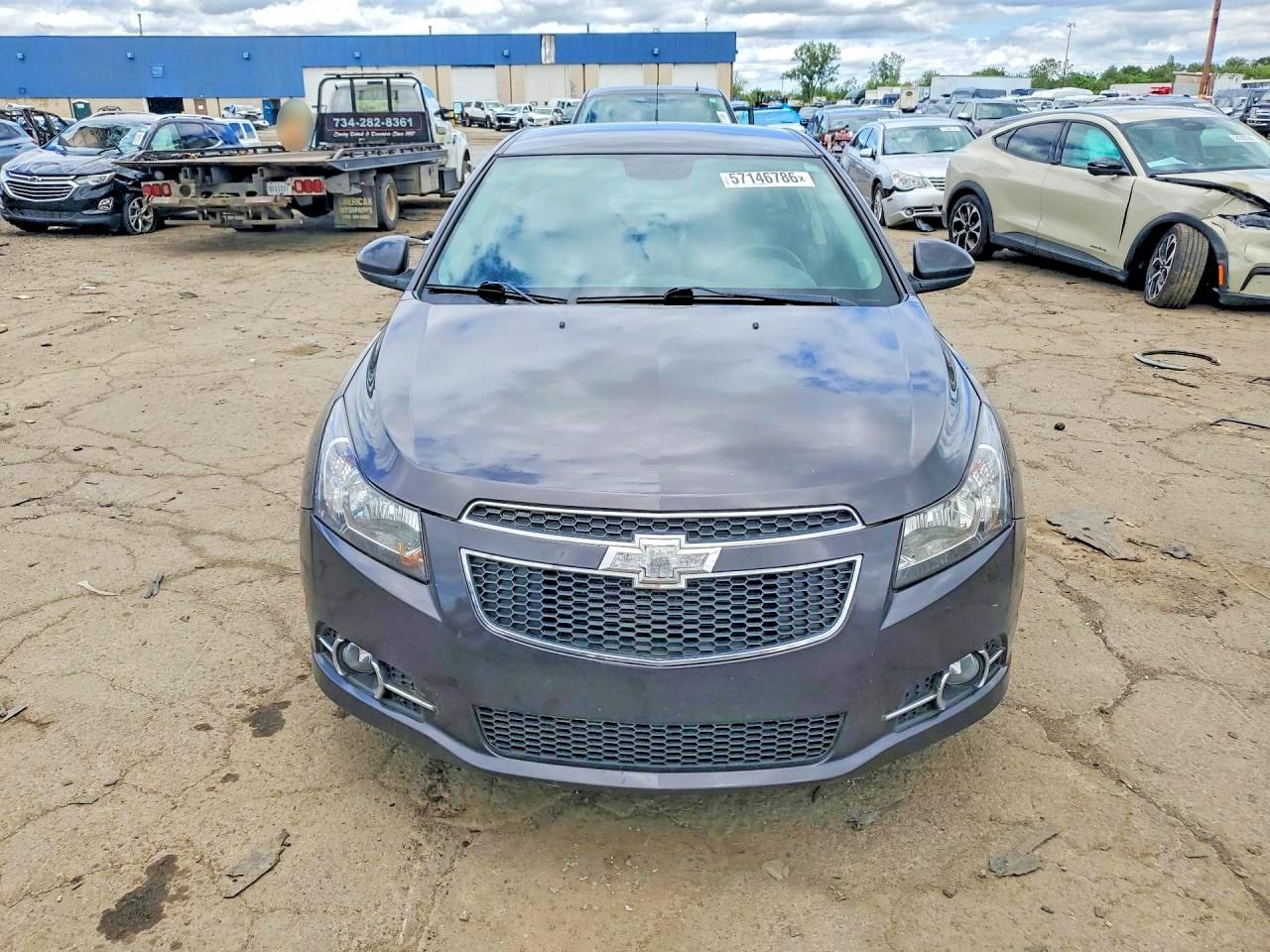 2014 Chevrolet Cruze Lt Charcoal vin: 1G1PD5SB1E7222116