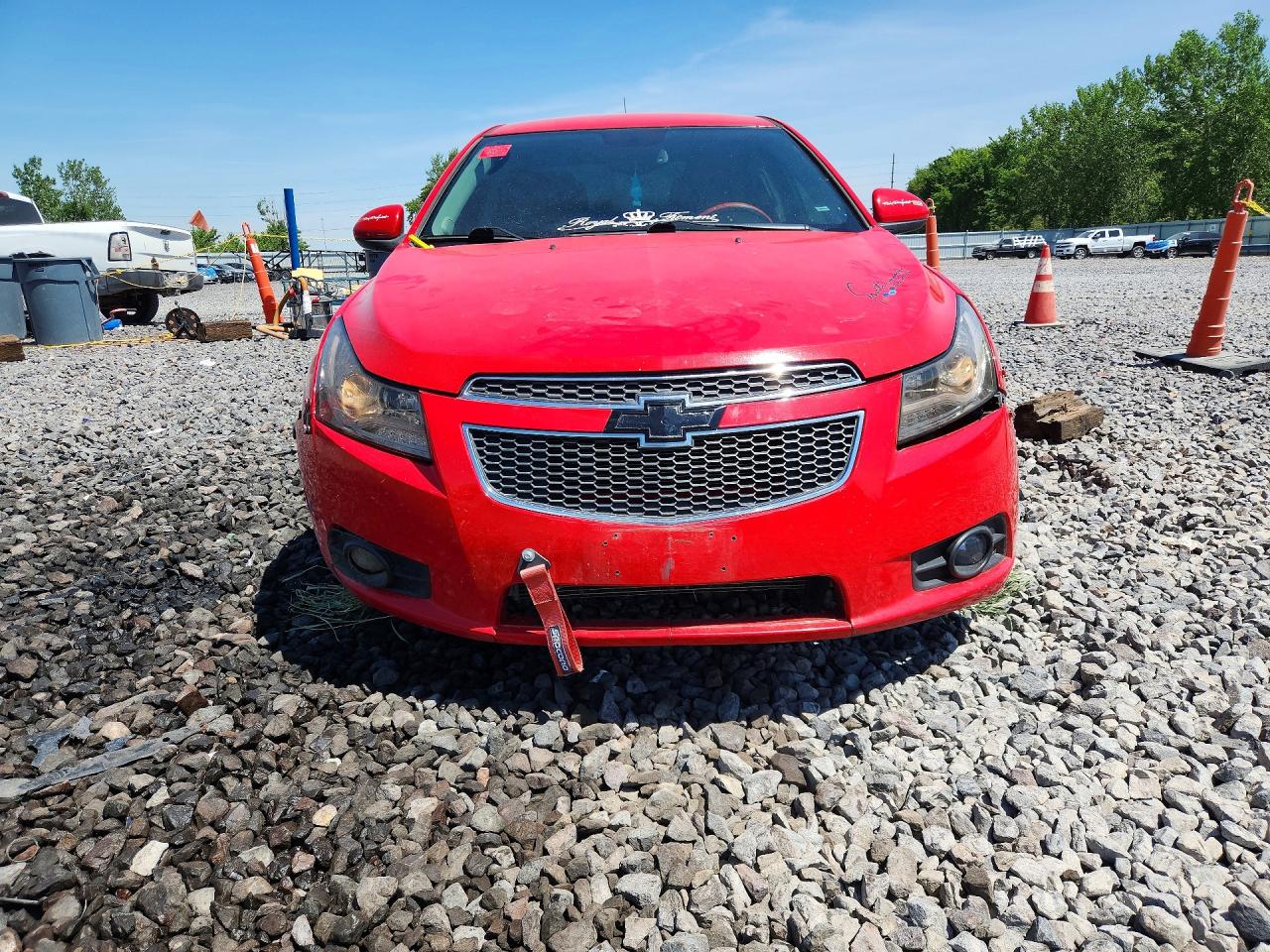 2014 Chevrolet Cruze Lt Red vin: 1G1PD5SB2E7470780