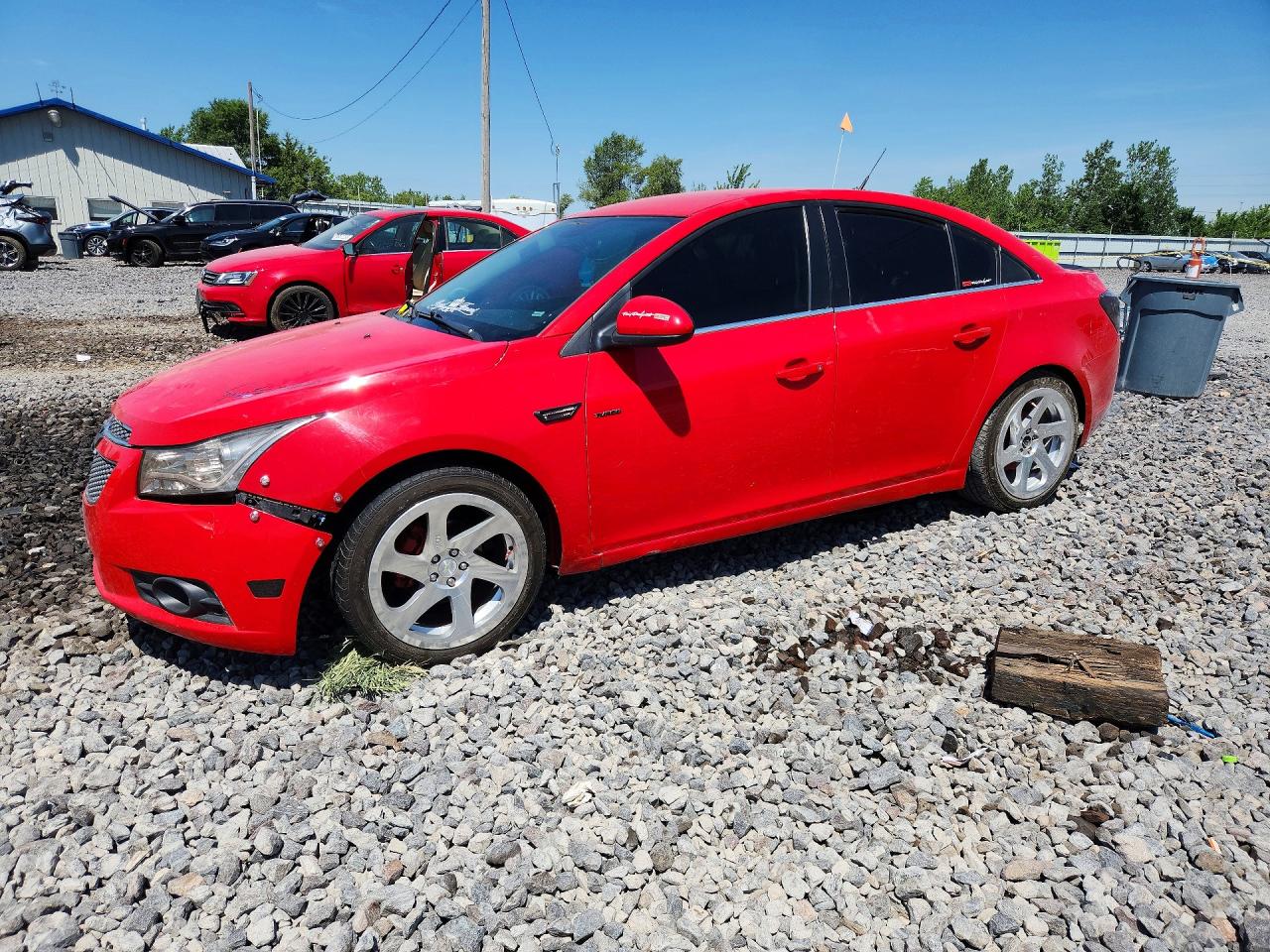 2014 Chevrolet Cruze Lt Red vin: 1G1PD5SB2E7470780
