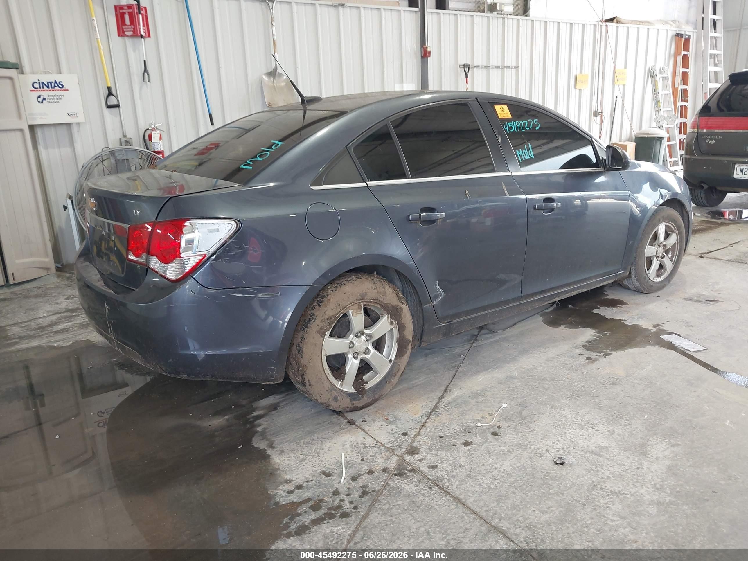 2013 Chevrolet Cruze 1lt Manual Light Blue vin: 1G1PD5SB3D7307389