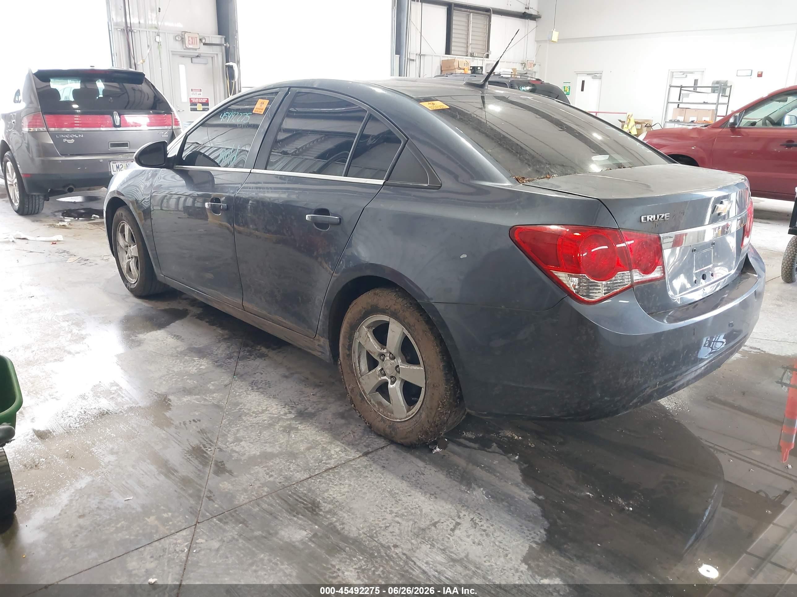 2013 Chevrolet Cruze 1lt Manual Light Blue vin: 1G1PD5SB3D7307389