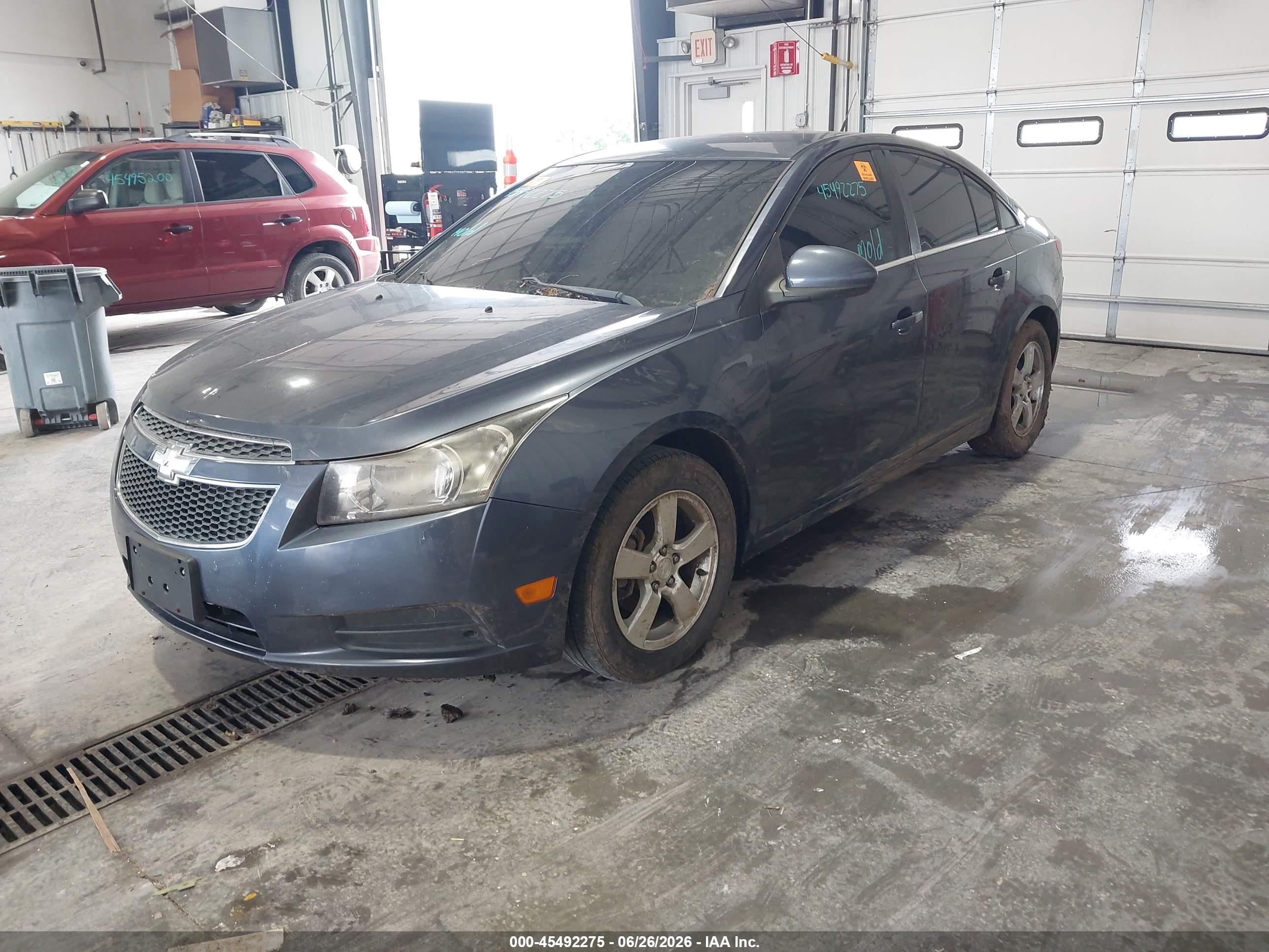 2013 Chevrolet Cruze 1lt Manual Light Blue vin: 1G1PD5SB3D7307389
