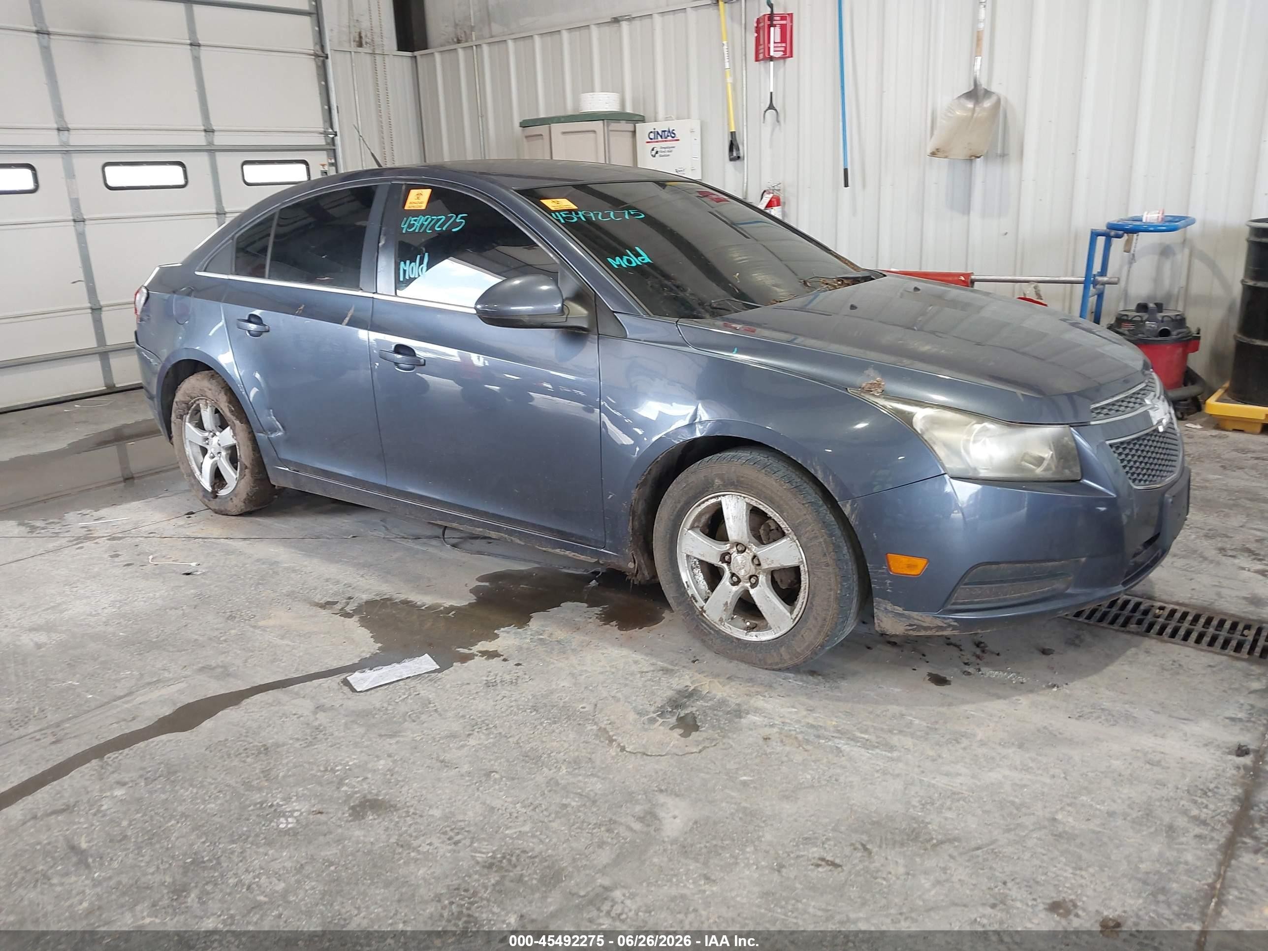 2013 Chevrolet Cruze 1lt Manual Light Blue vin: 1G1PD5SB3D7307389