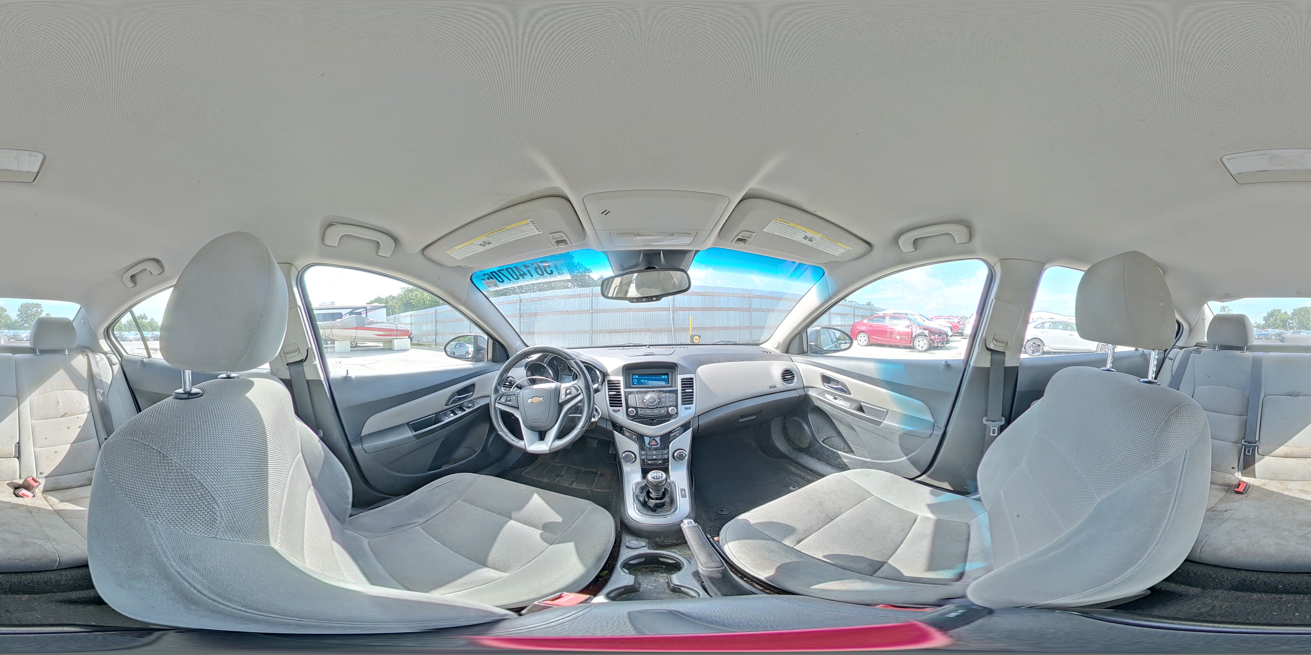 2014 Chevrolet Cruze Lt Gray vin: 1G1PD5SB5E7176290