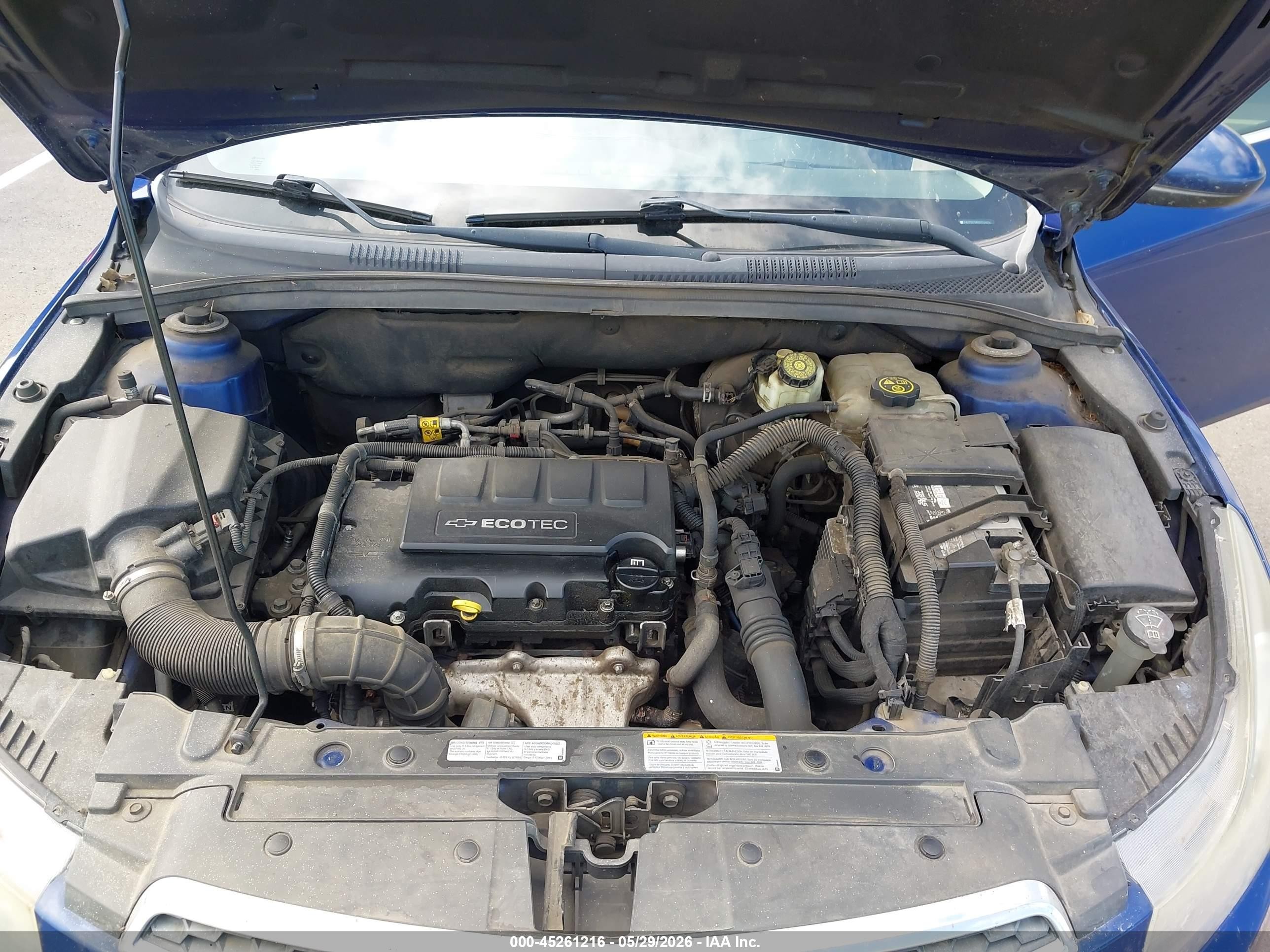 2013 Chevrolet Cruze 1lt Manual Синий vin: 1G1PD5SB6D7154281