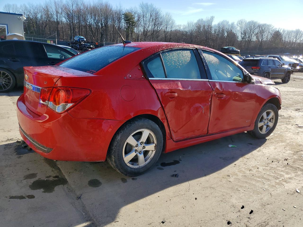 2013 Chevrolet Cruze Lt Red vin: 1G1PD5SB6D7160162