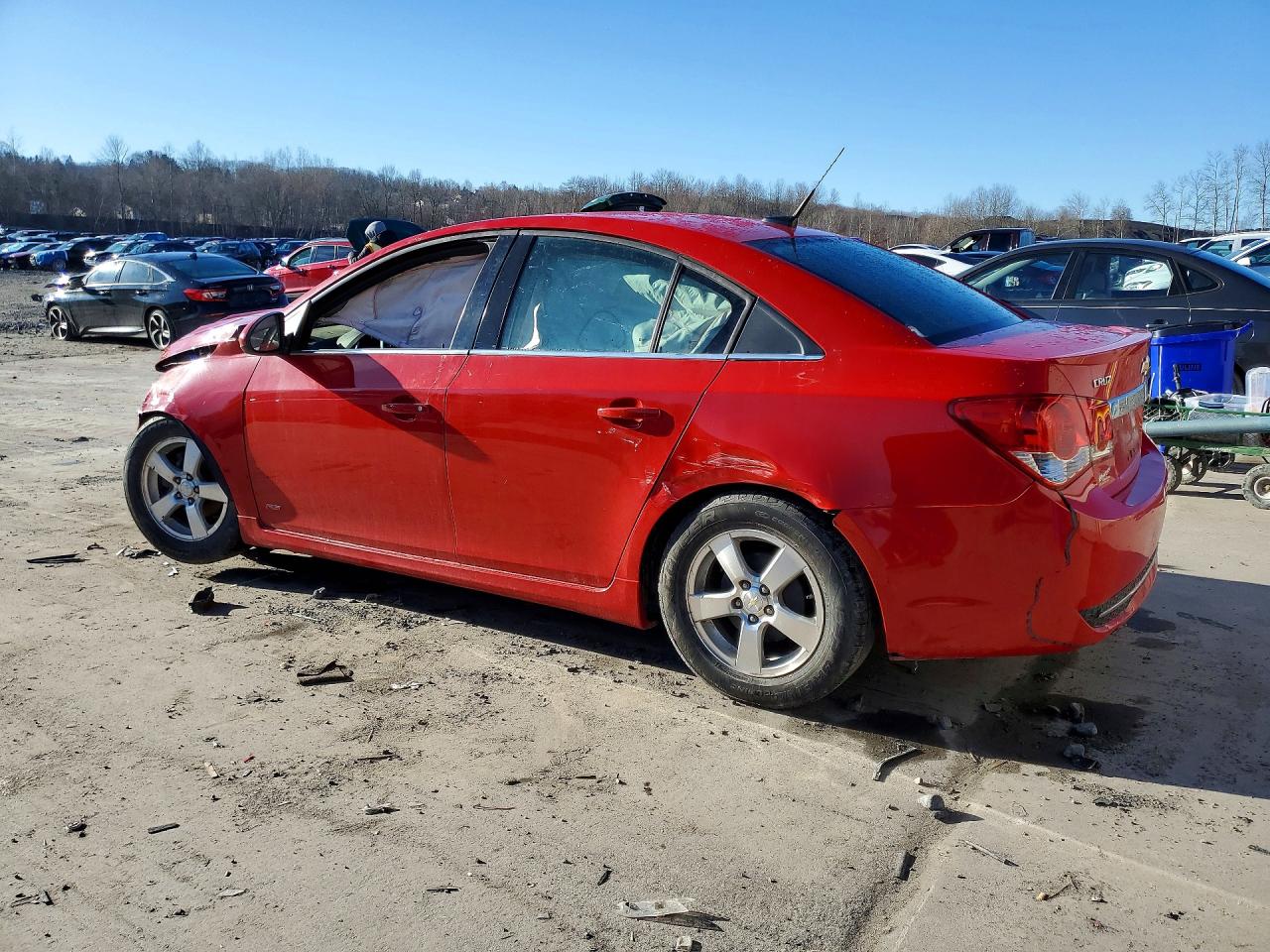 2013 Chevrolet Cruze Lt Red vin: 1G1PD5SB6D7160162