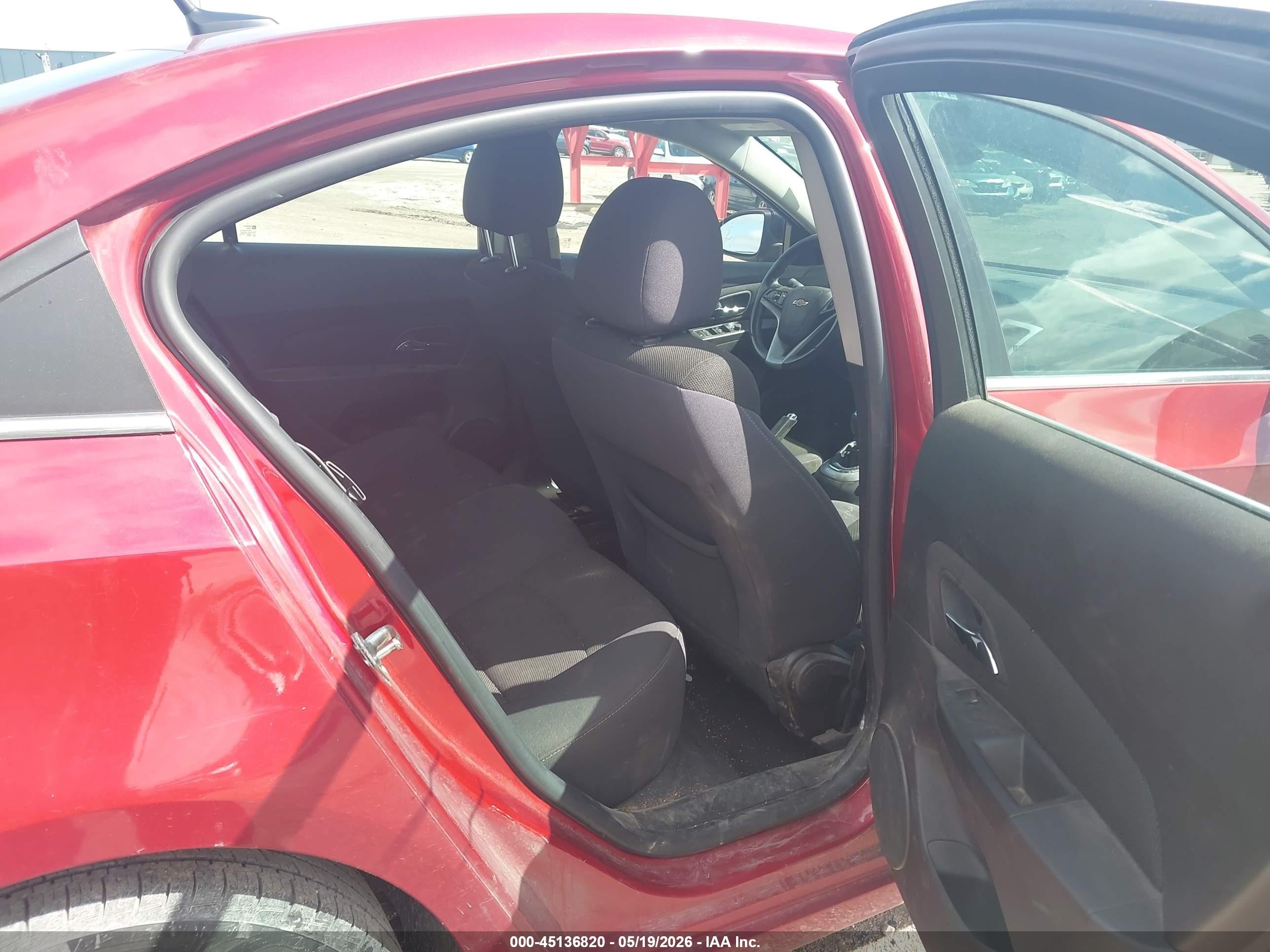 2014 Chevrolet Cruze 1lt Manual Red vin: 1G1PD5SB8E7449884