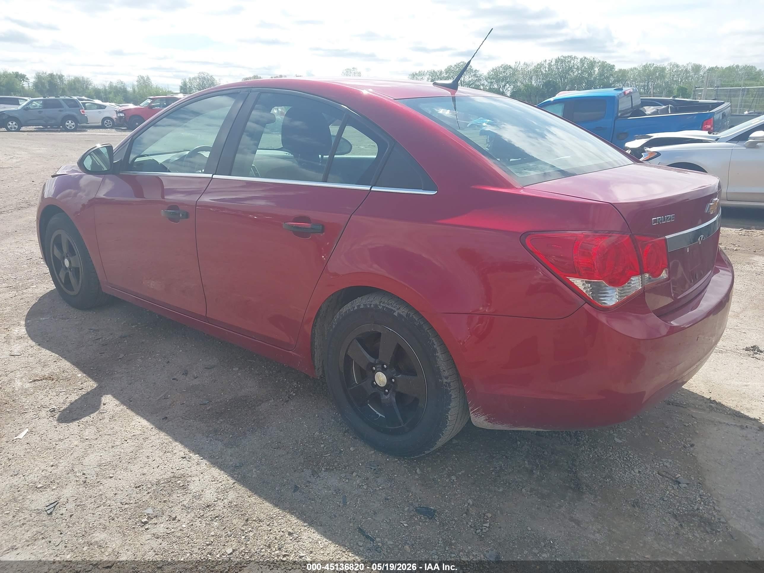2014 Chevrolet Cruze 1lt Manual Red vin: 1G1PD5SB8E7449884