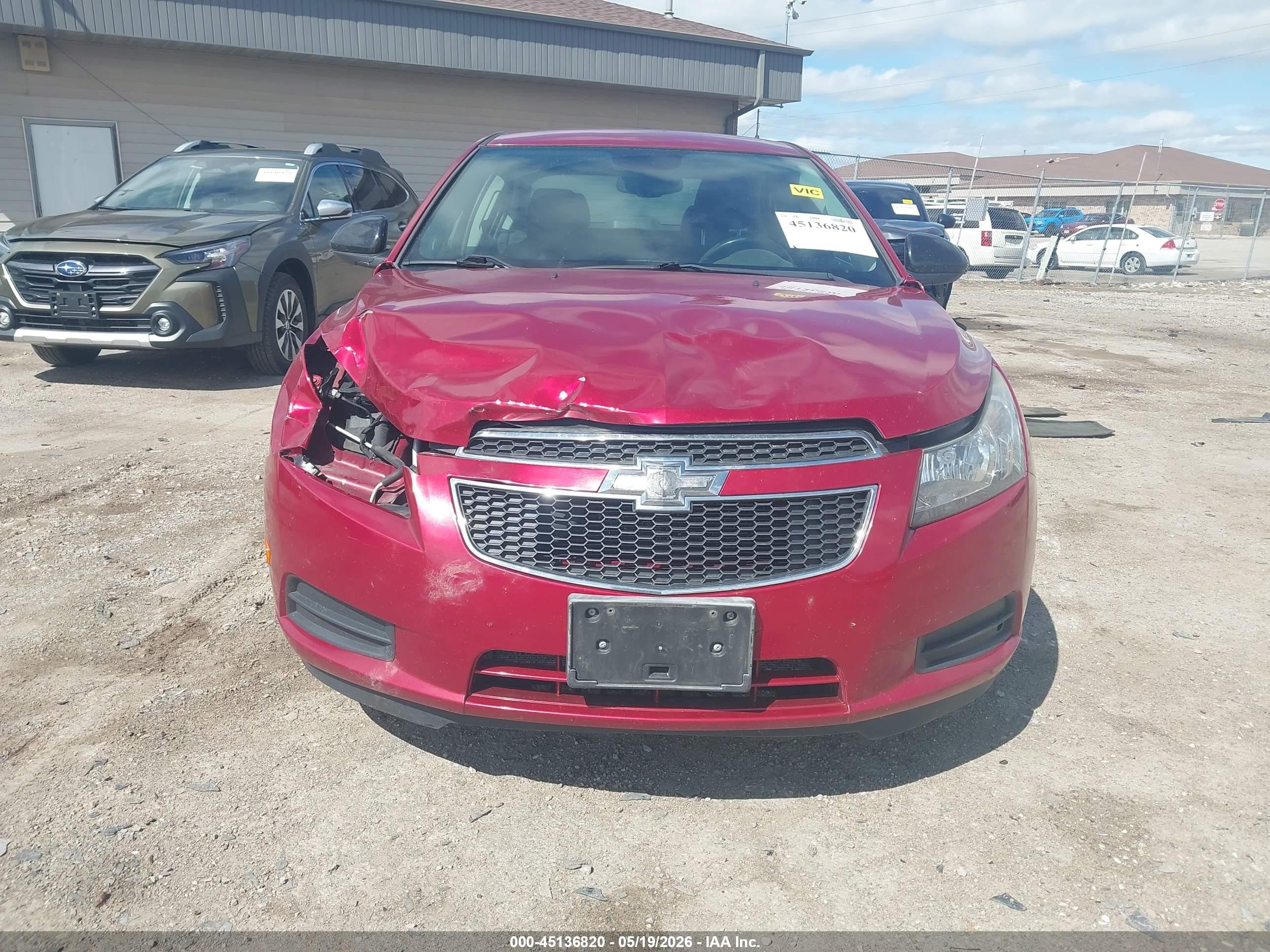 2014 Chevrolet Cruze 1lt Manual Red vin: 1G1PD5SB8E7449884