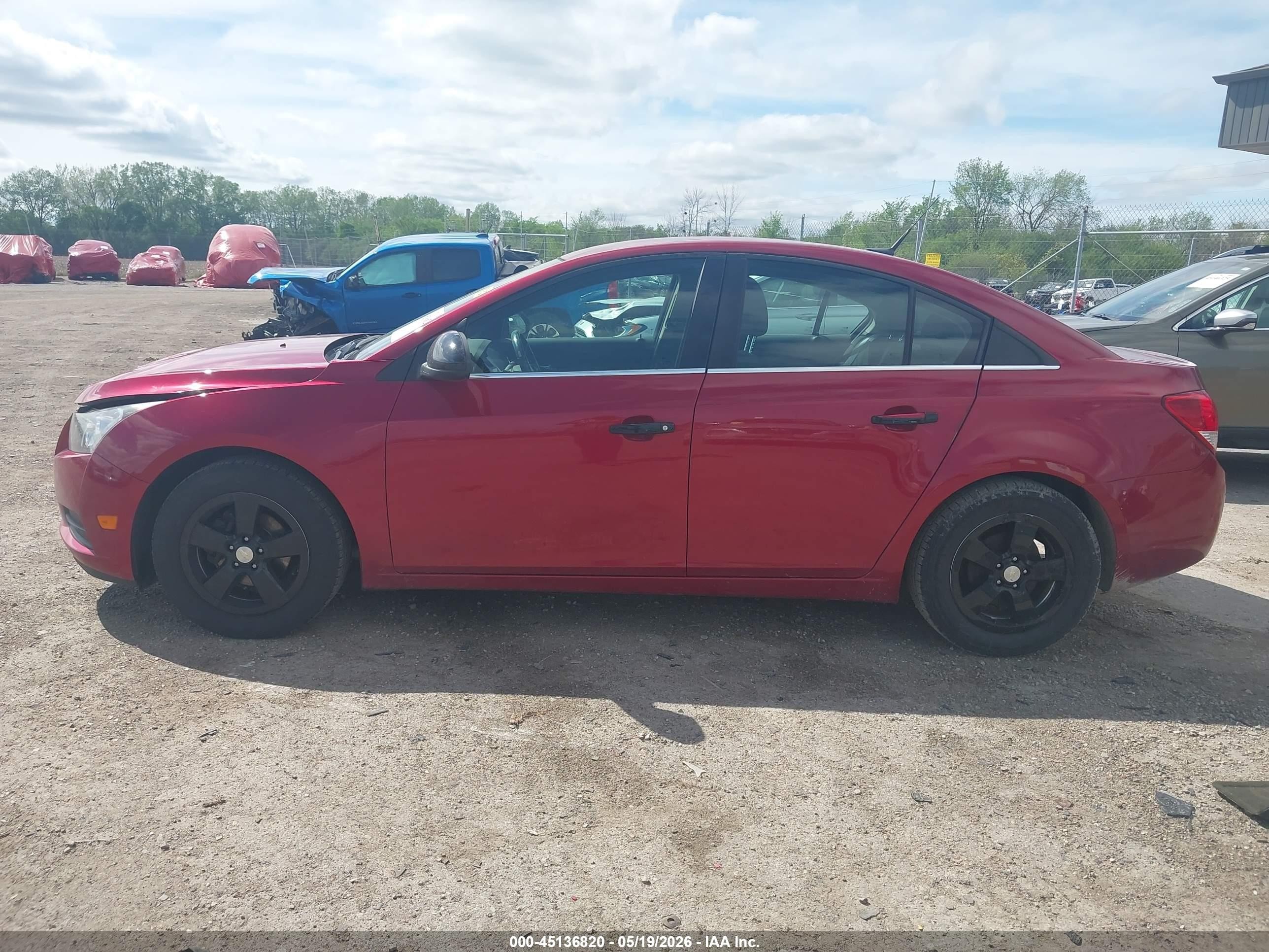 2014 Chevrolet Cruze 1lt Manual Red vin: 1G1PD5SB8E7449884