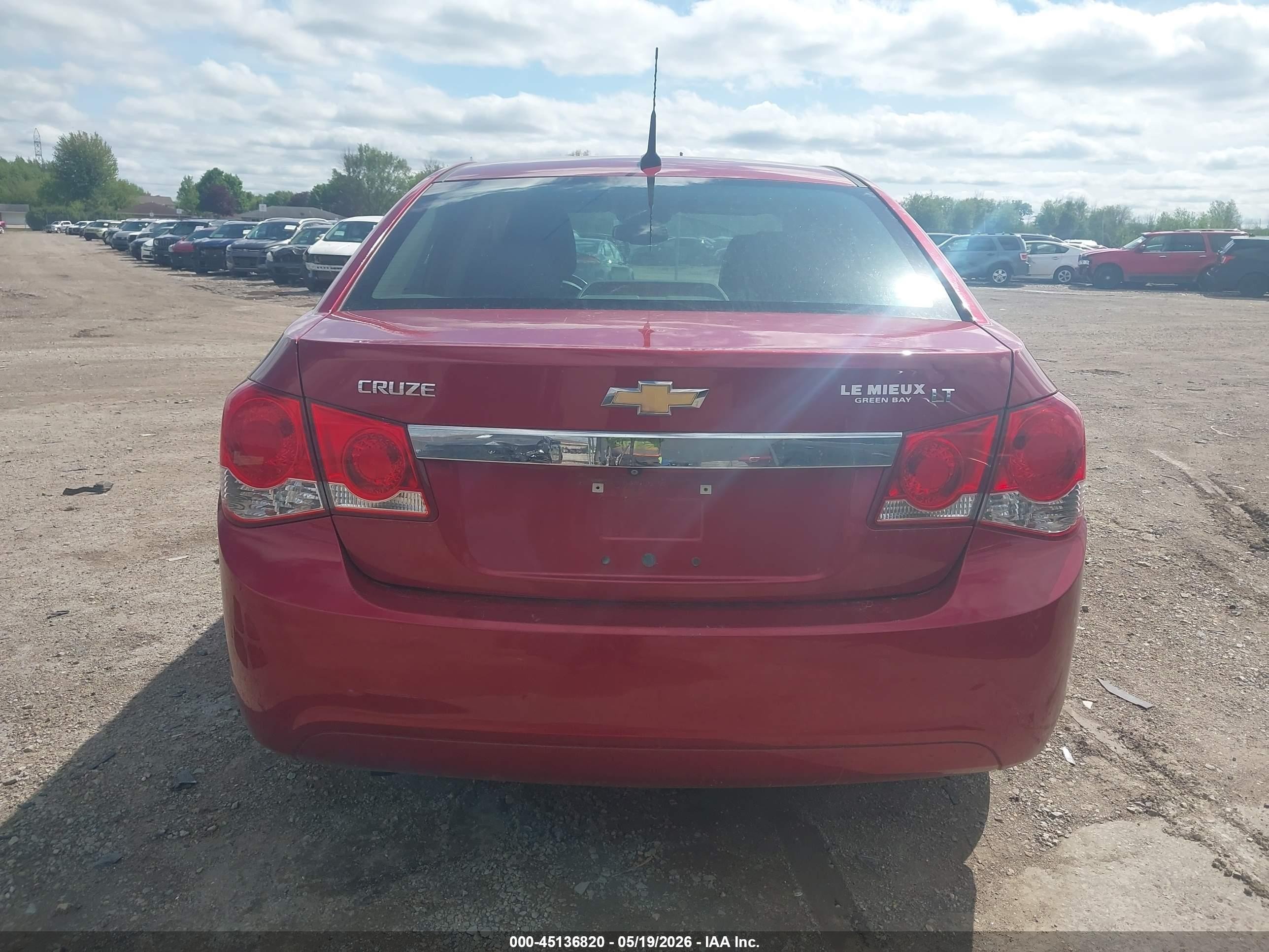 2014 Chevrolet Cruze 1lt Manual Red vin: 1G1PD5SB8E7449884