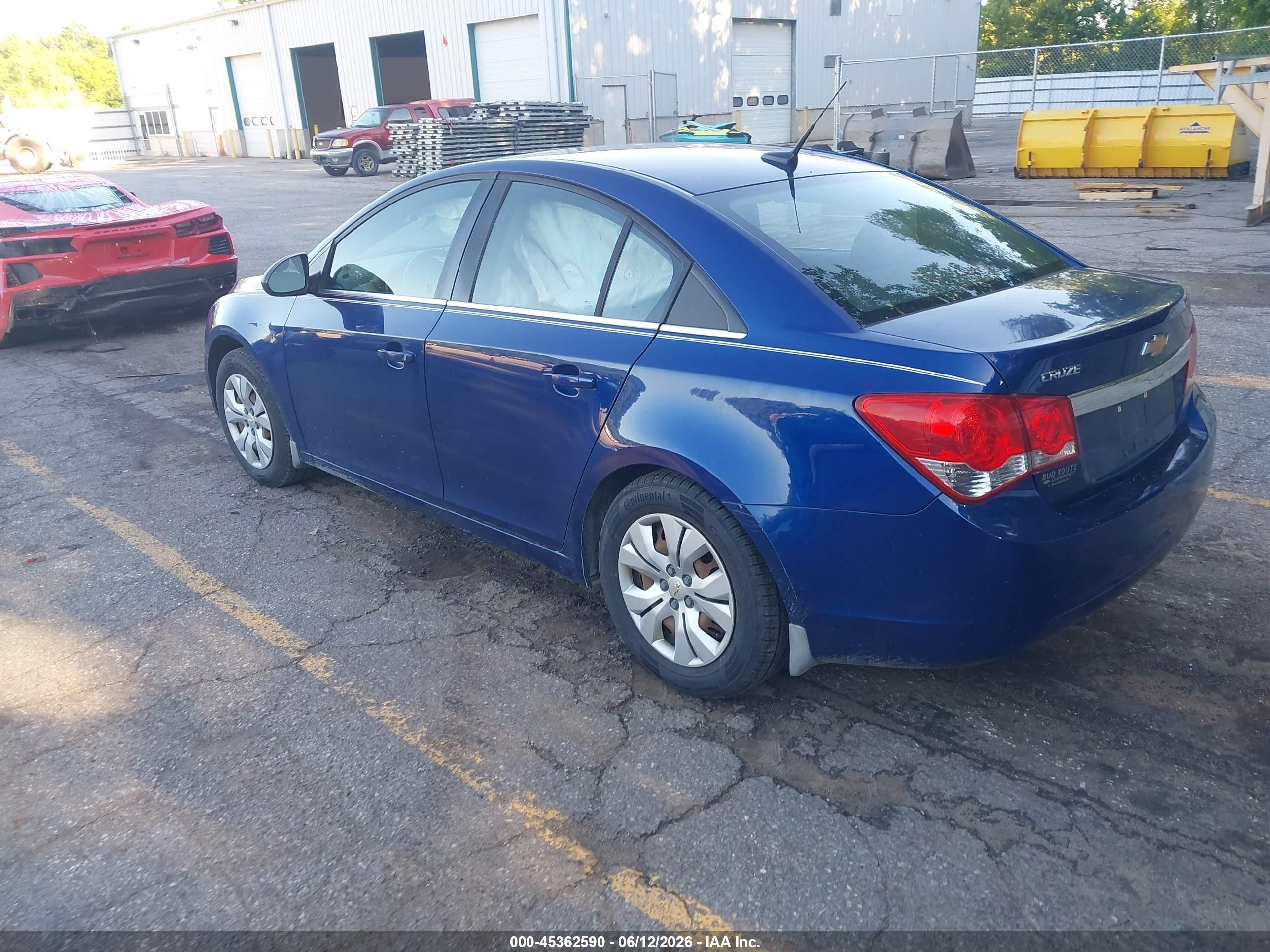 2012 Chevrolet Cruze Ls Blue vin: 1G1PD5SH1C7150254