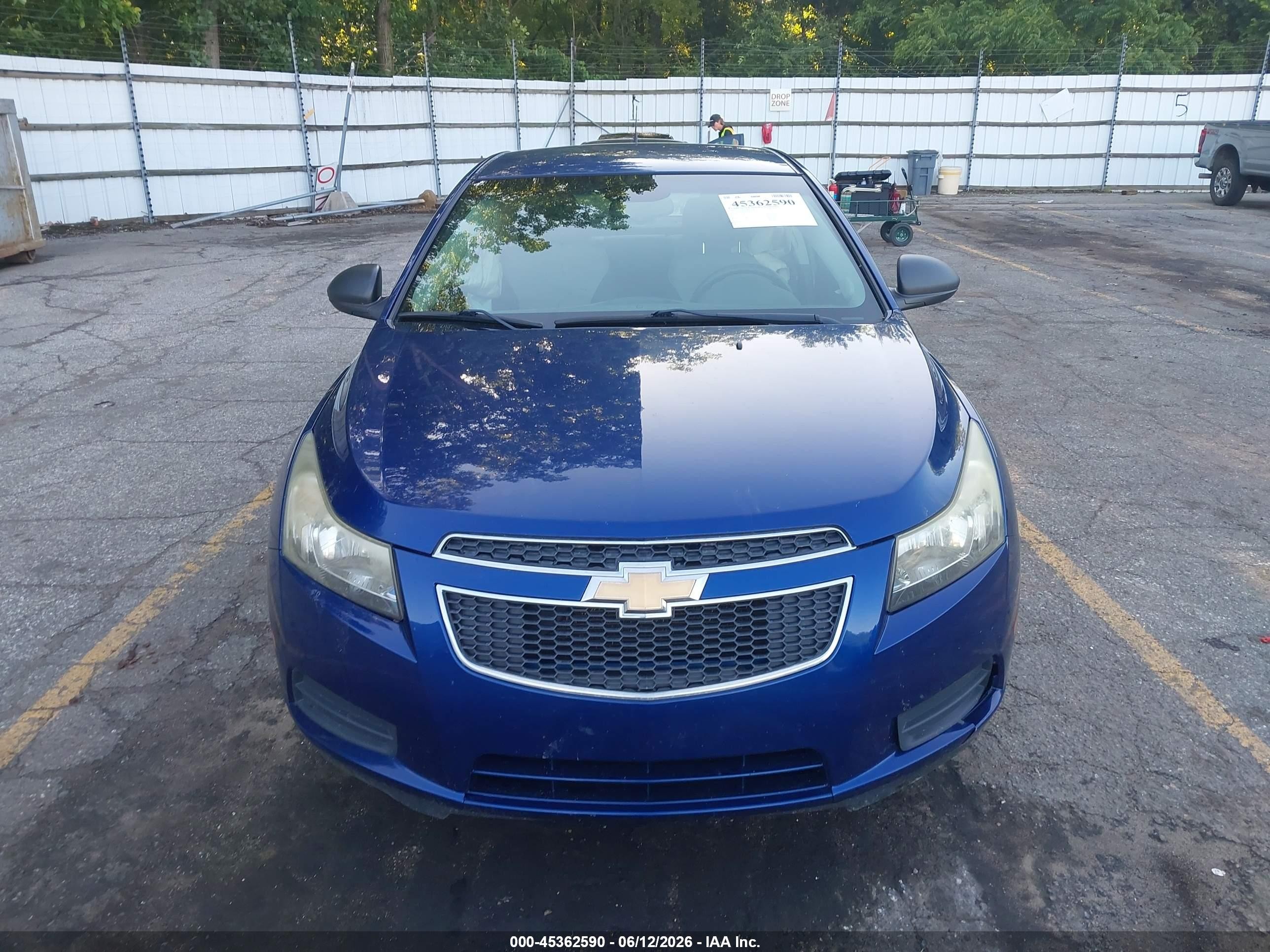 2012 Chevrolet Cruze Ls Blue vin: 1G1PD5SH1C7150254