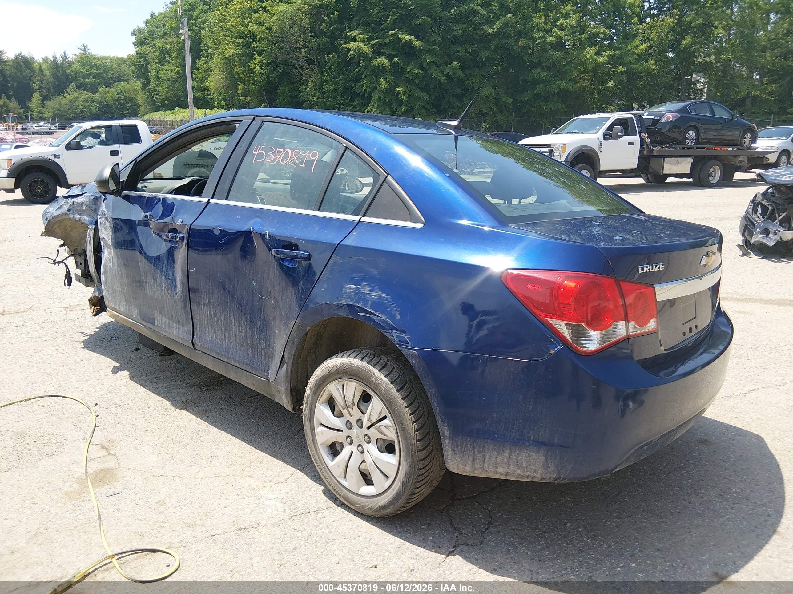 2012 Chevrolet Cruze Ls Blue vin: 1G1PD5SH3C7147601