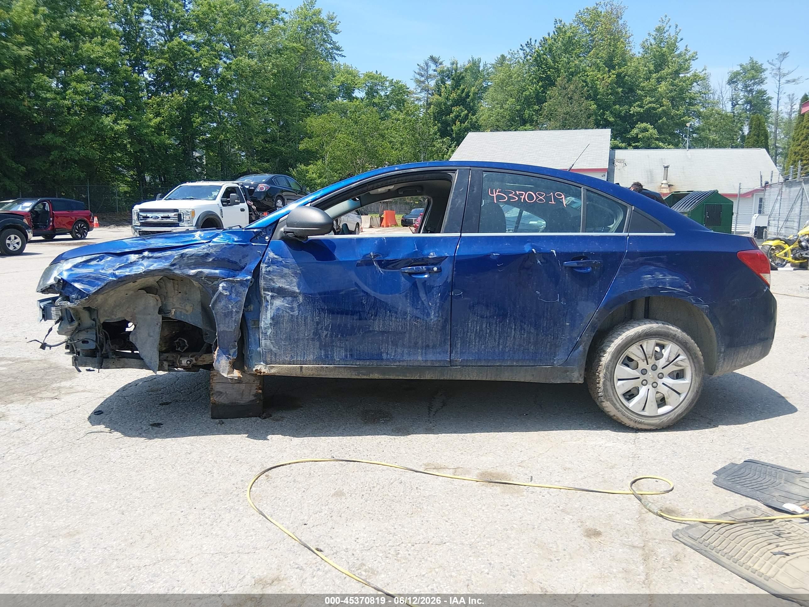 2012 Chevrolet Cruze Ls Blue vin: 1G1PD5SH3C7147601