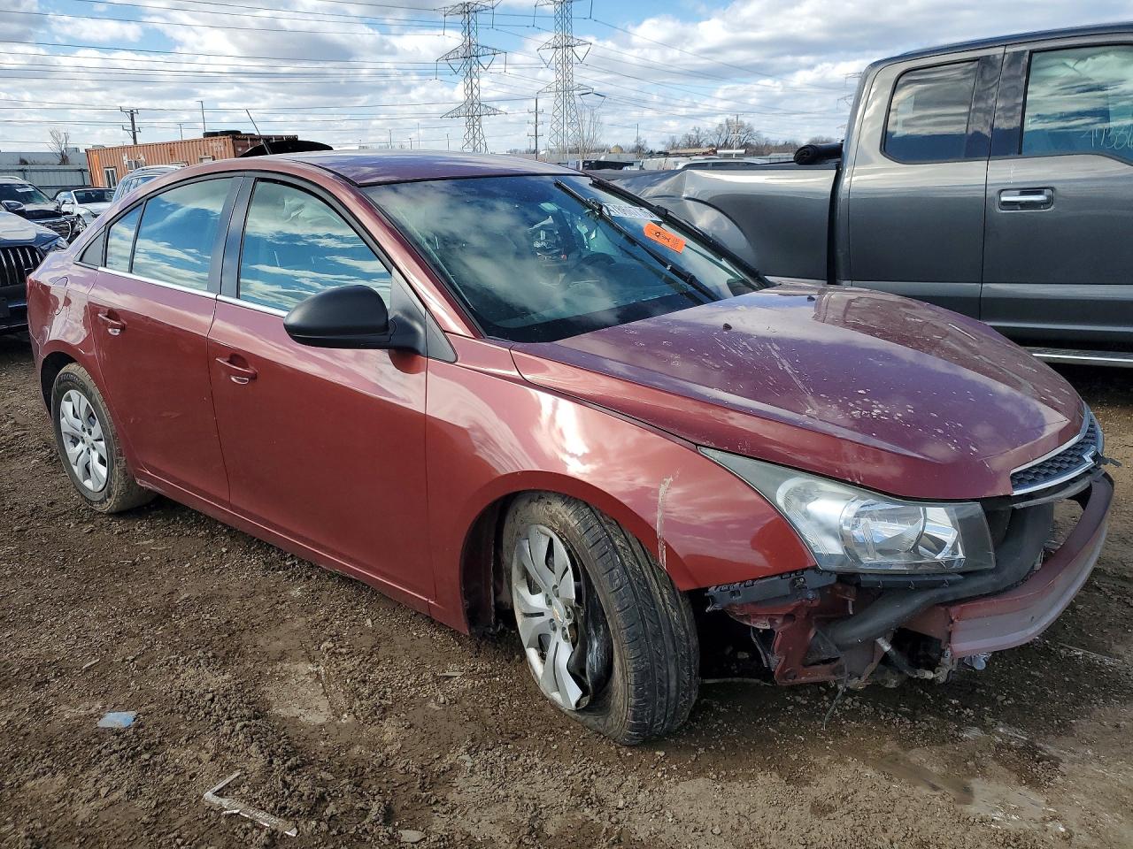 2012 Chevrolet Cruze Ls Brown vin: 1G1PD5SH4C7285891