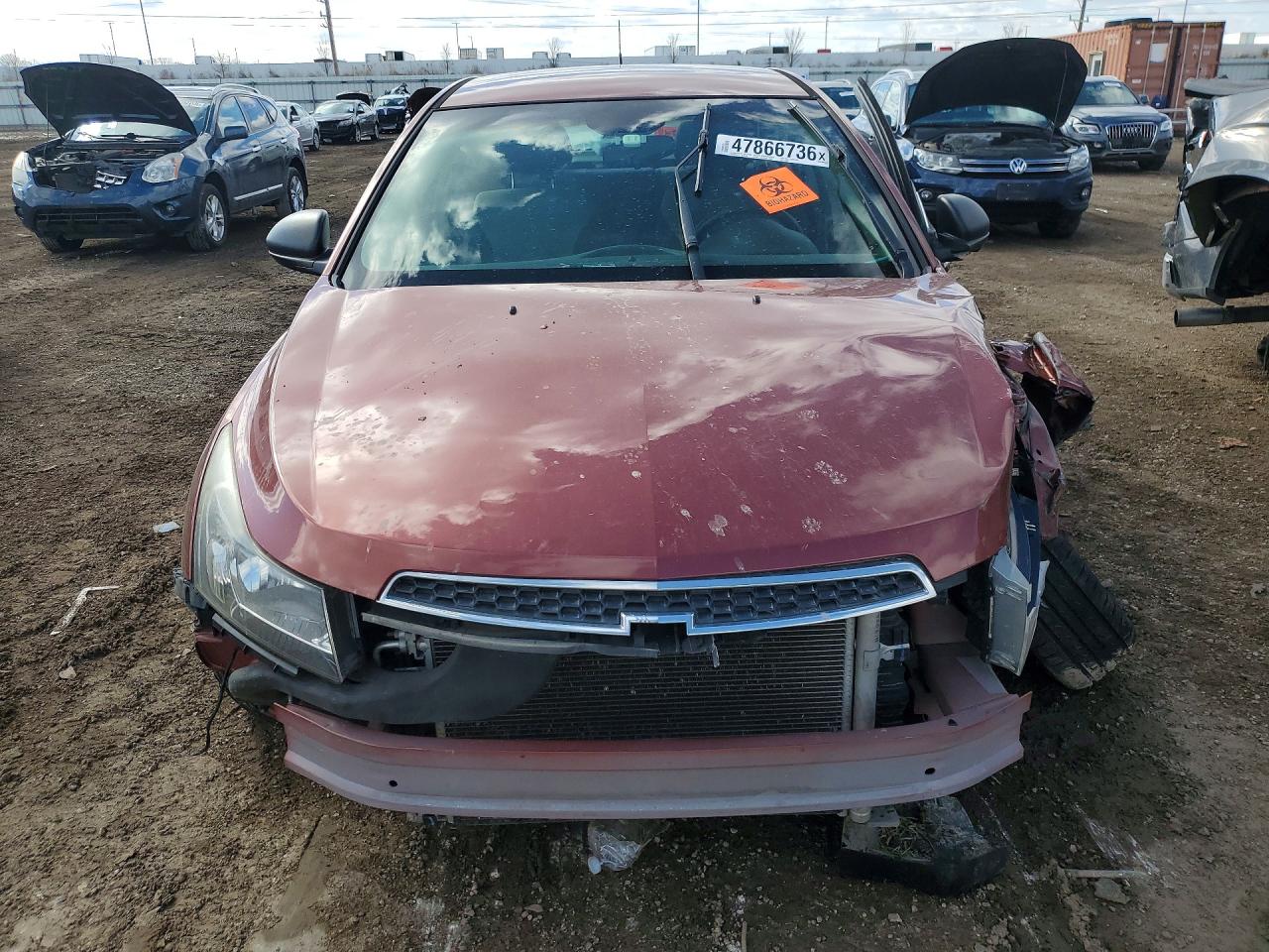 2012 Chevrolet Cruze Ls Brown vin: 1G1PD5SH4C7285891