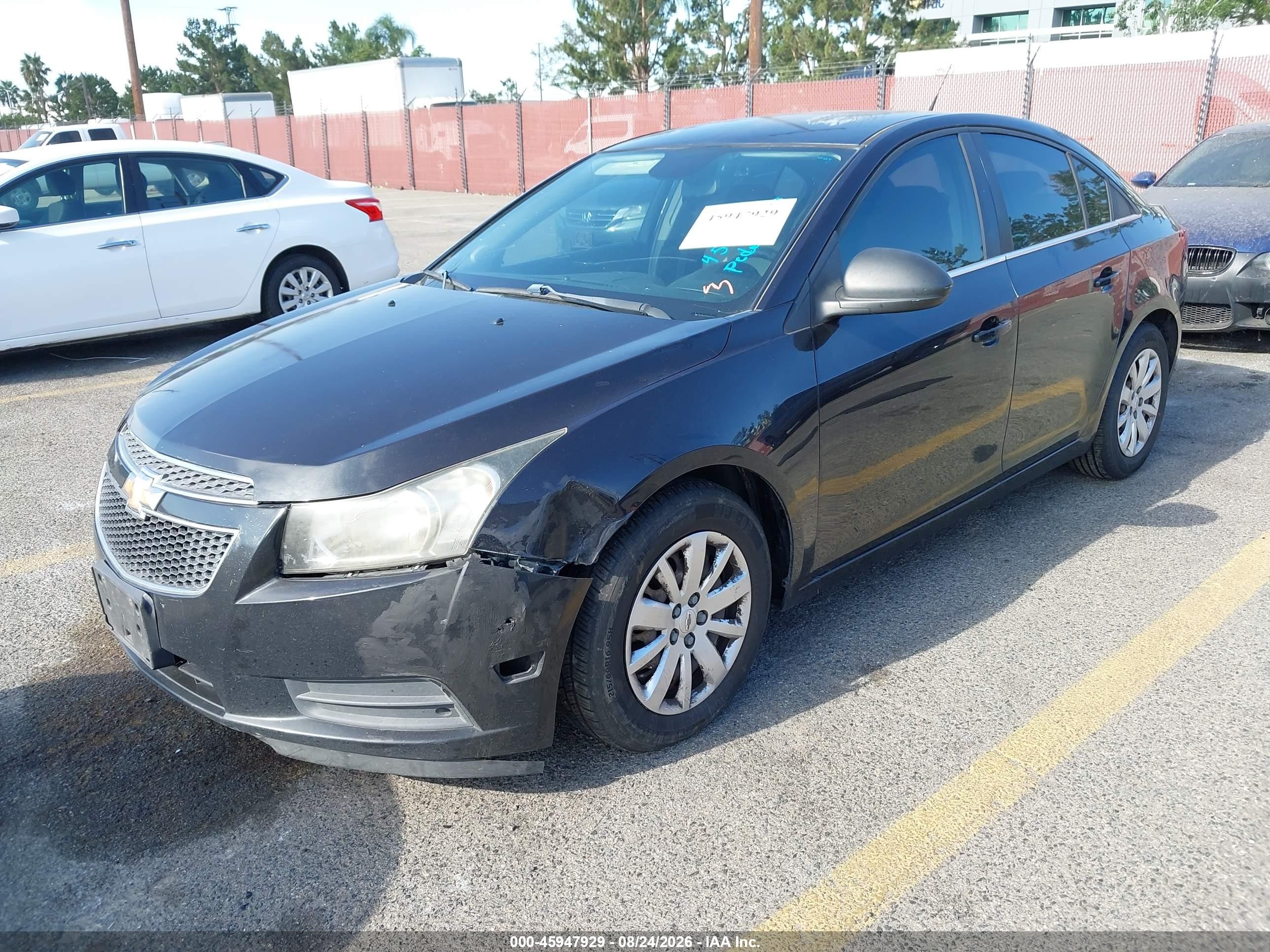 2011 Chevrolet Cruze Ls Black vin: 1G1PD5SH5B7227383