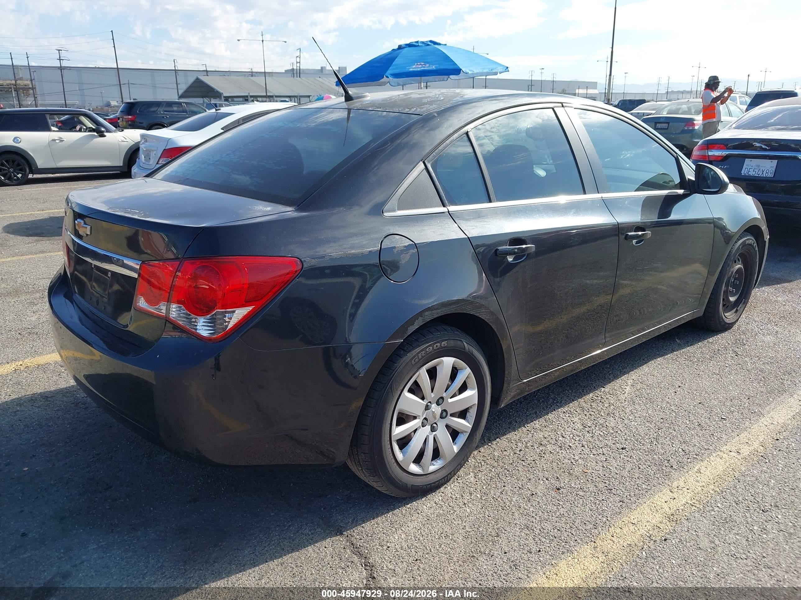 2011 Chevrolet Cruze Ls Black vin: 1G1PD5SH5B7227383