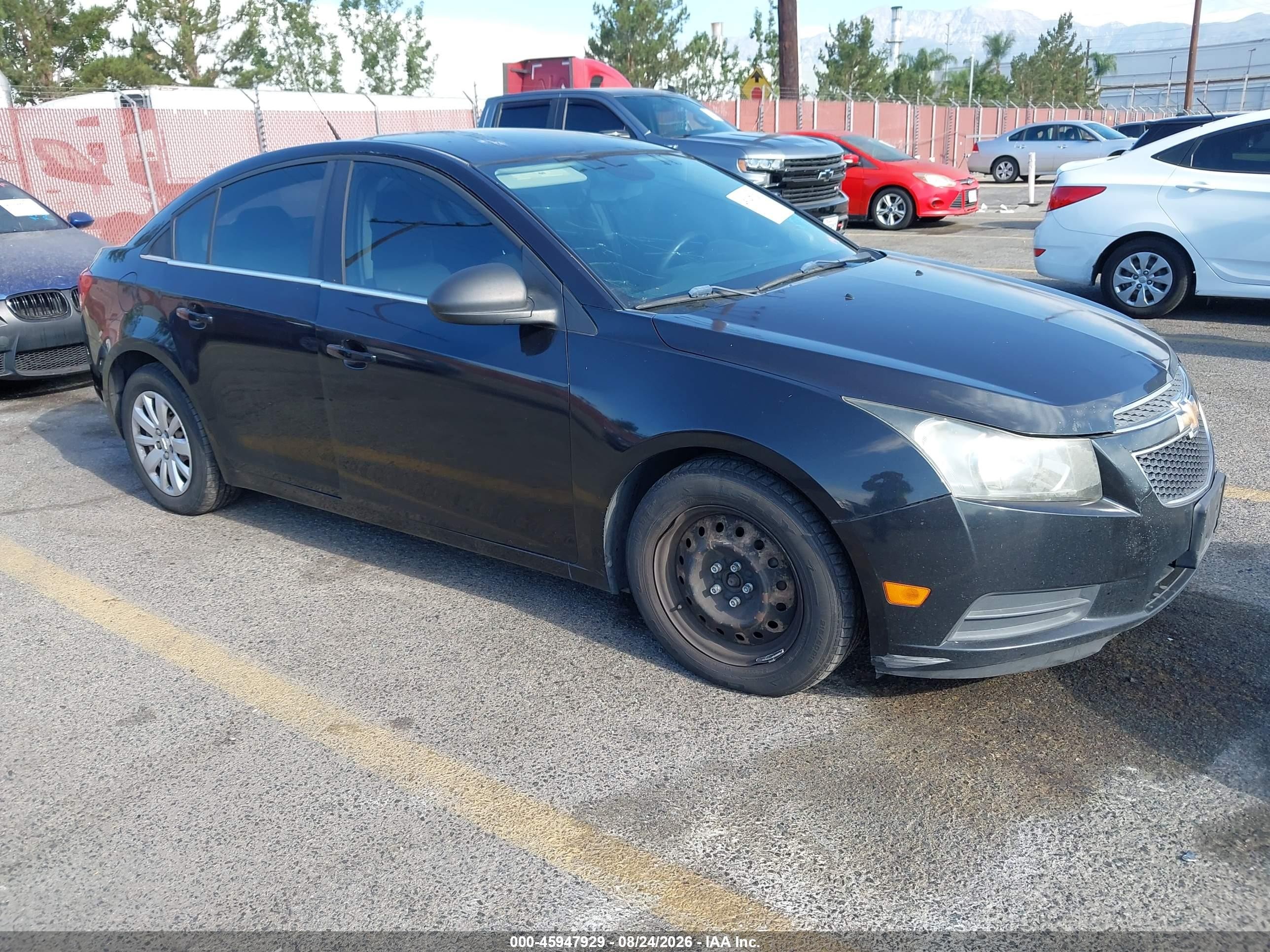 2011 Chevrolet Cruze Ls Black vin: 1G1PD5SH5B7227383