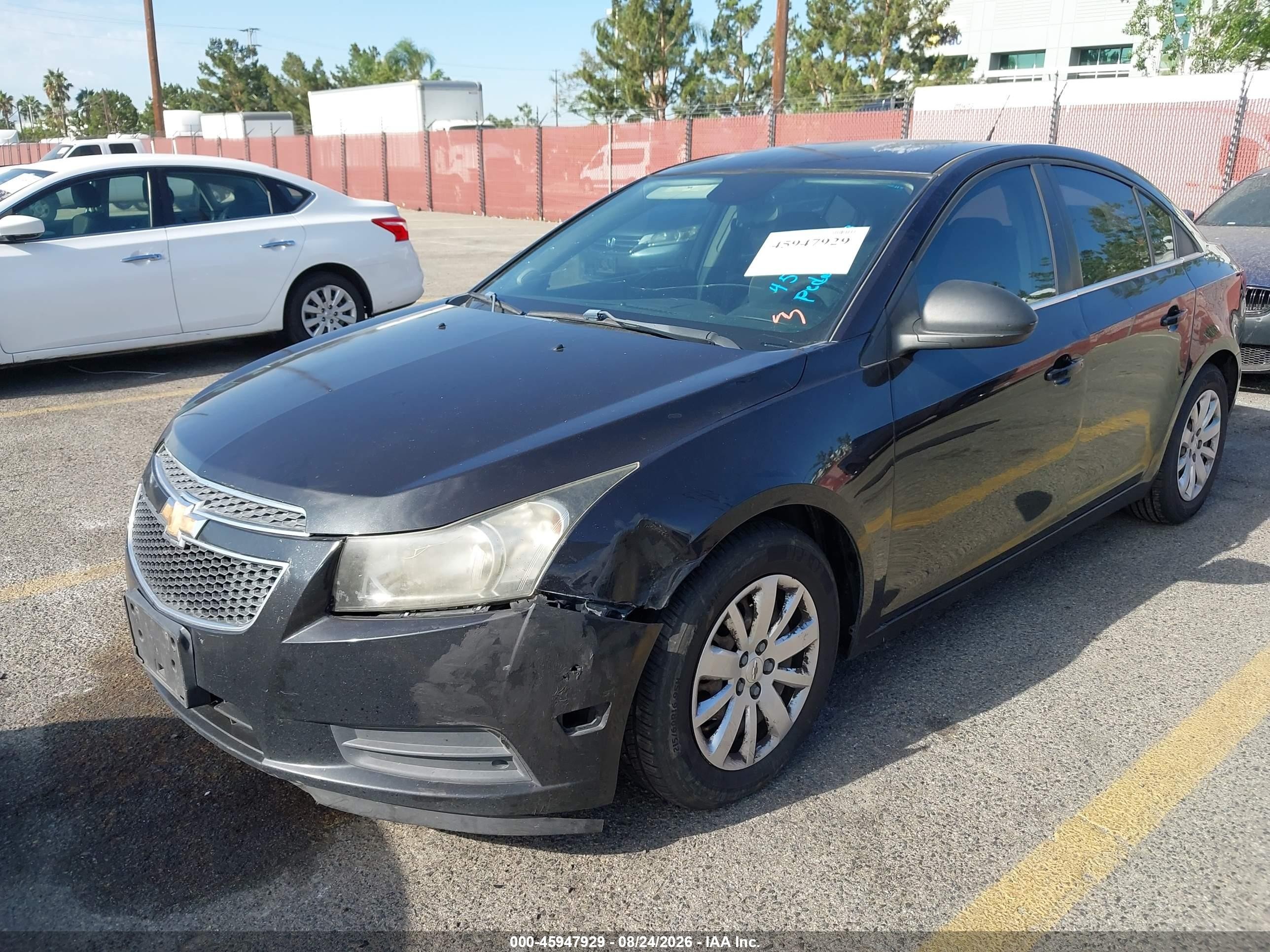 2011 Chevrolet Cruze Ls Black vin: 1G1PD5SH5B7227383