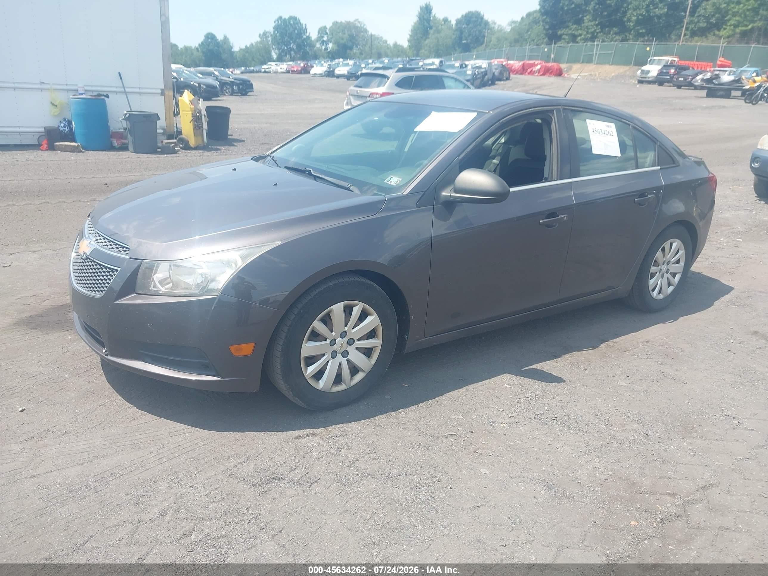 2011 Chevrolet Cruze Ls Gray vin: 1G1PD5SH6B7226937