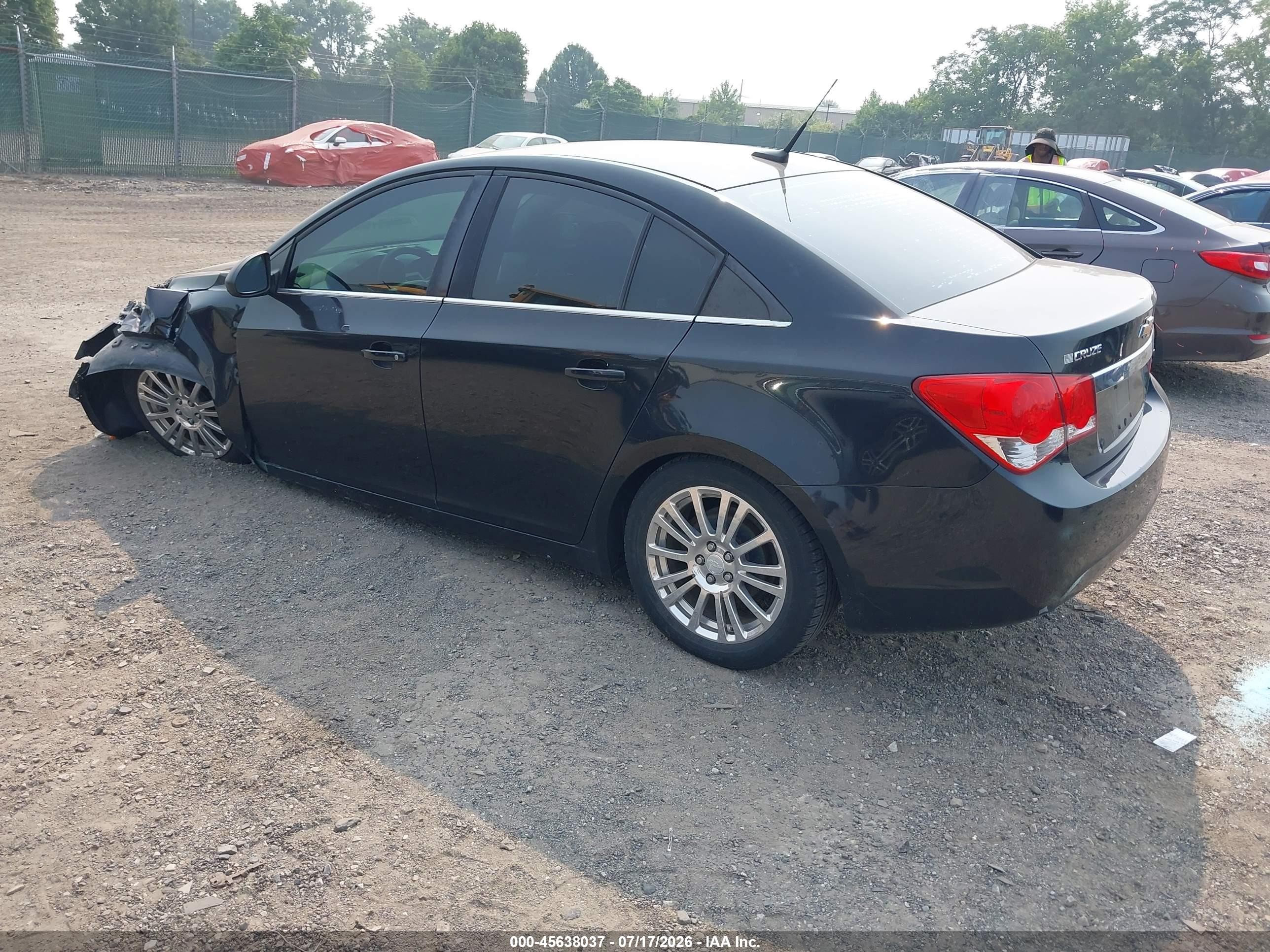 2012 Chevrolet Cruze Ls Black vin: 1G1PD5SH6C7284130