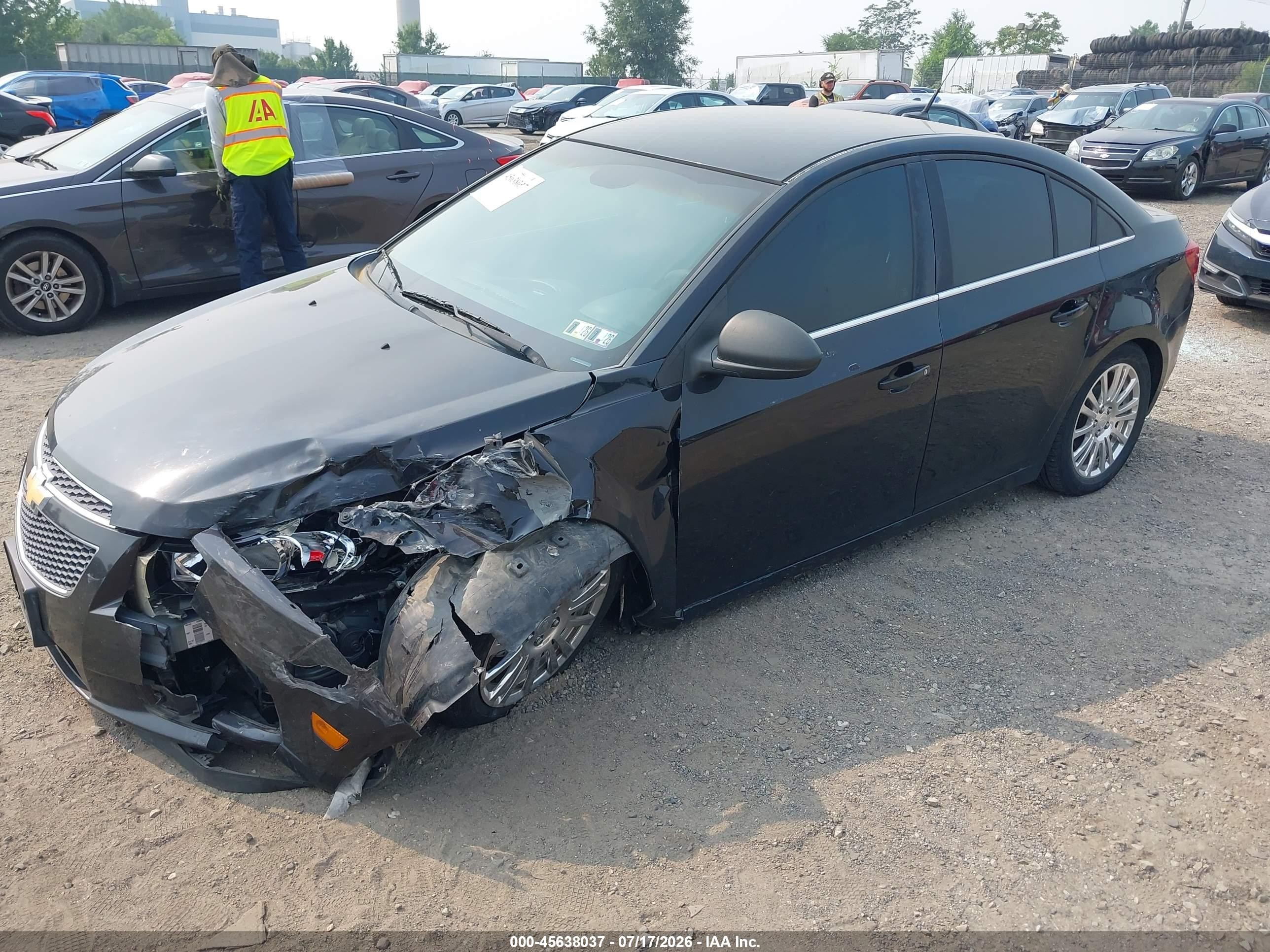 2012 Chevrolet Cruze Ls Black vin: 1G1PD5SH6C7284130