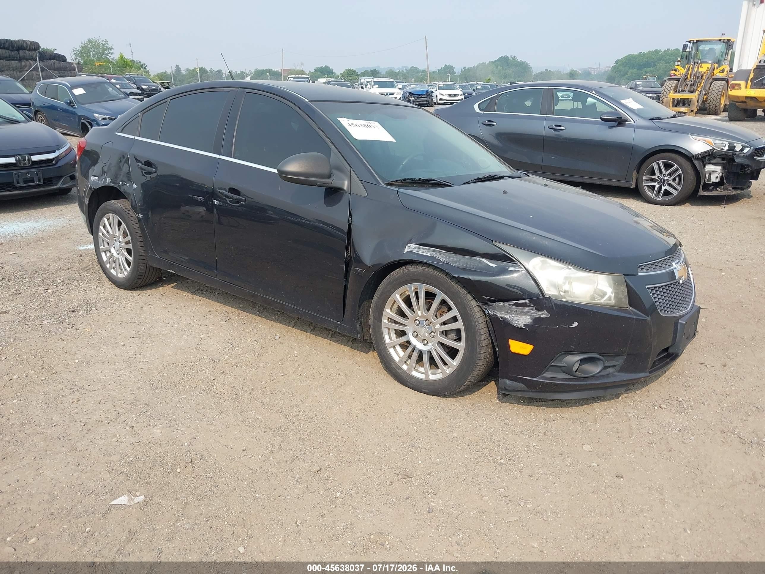 2012 Chevrolet Cruze Ls Black vin: 1G1PD5SH6C7284130