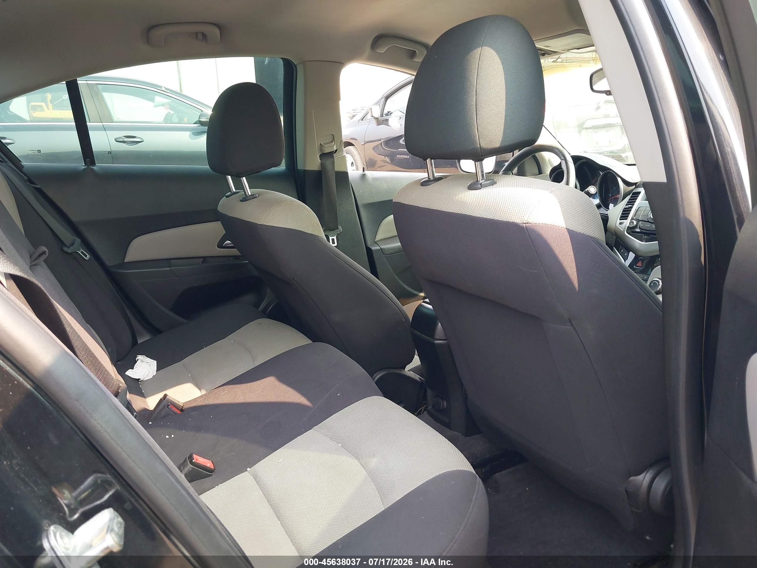 2012 Chevrolet Cruze Ls Black vin: 1G1PD5SH6C7284130