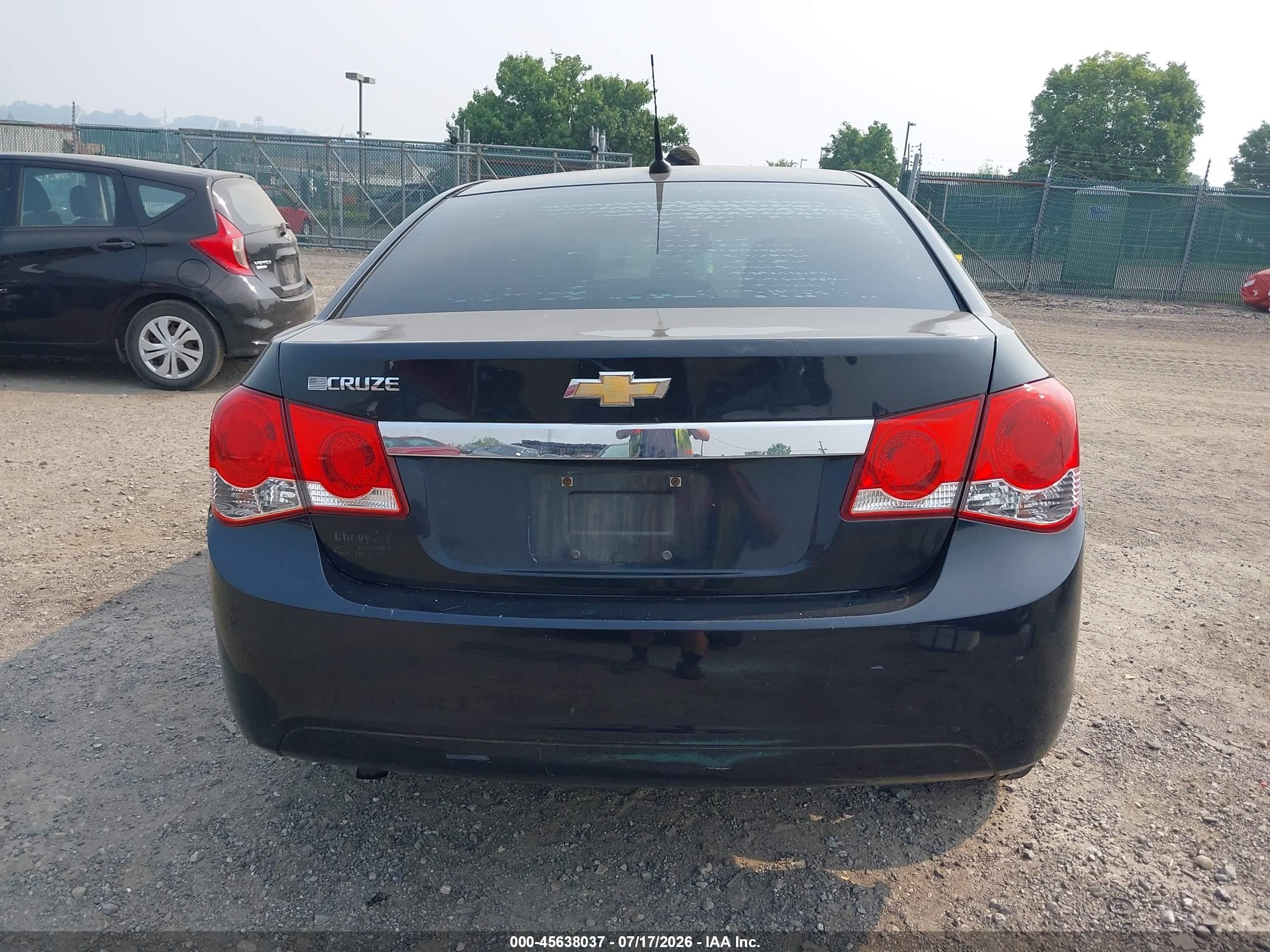 2012 Chevrolet Cruze Ls Black vin: 1G1PD5SH6C7284130
