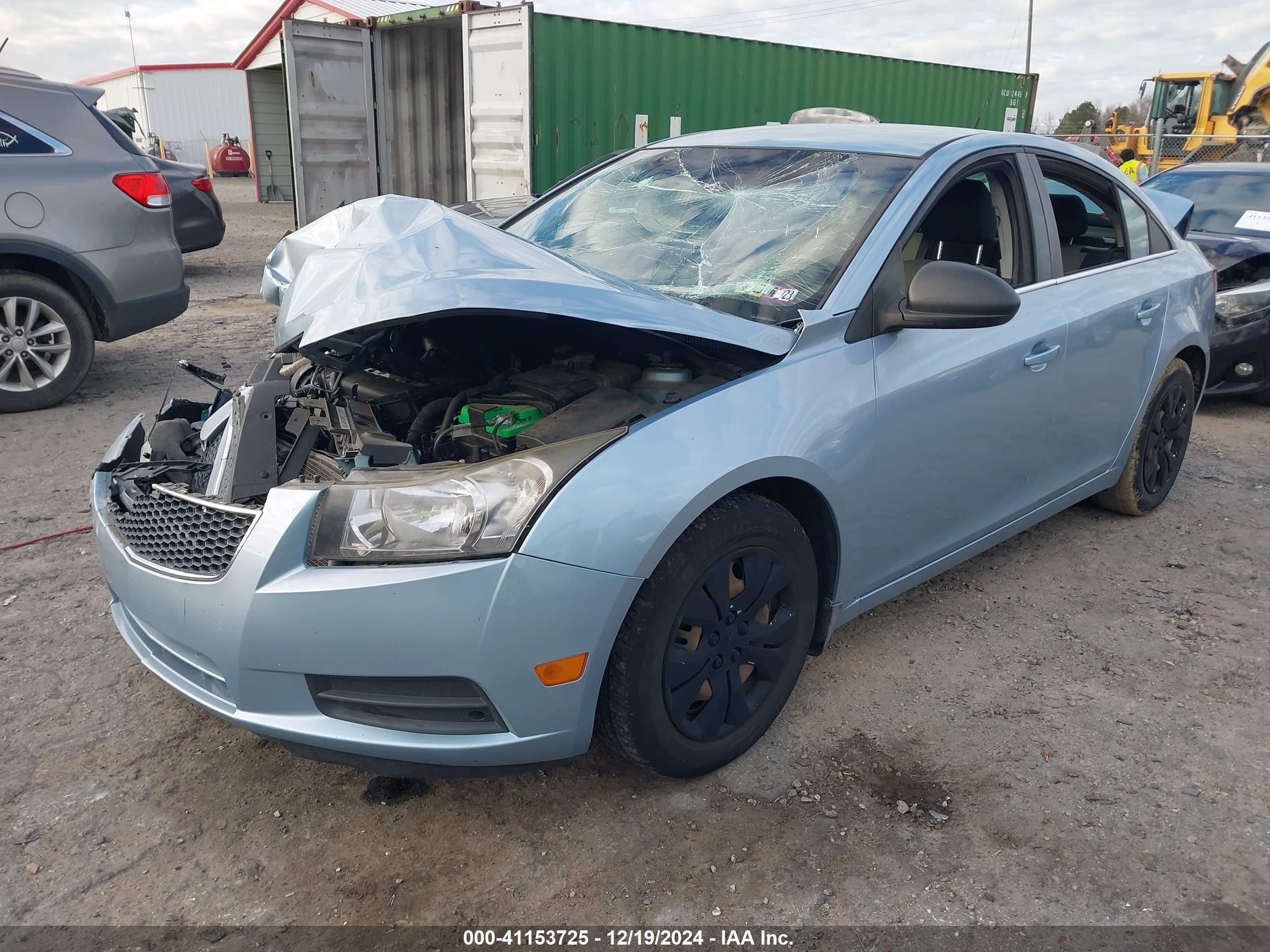 2012 Chevrolet Cruze Ls Light Blue vin: 1G1PD5SH7C7115539