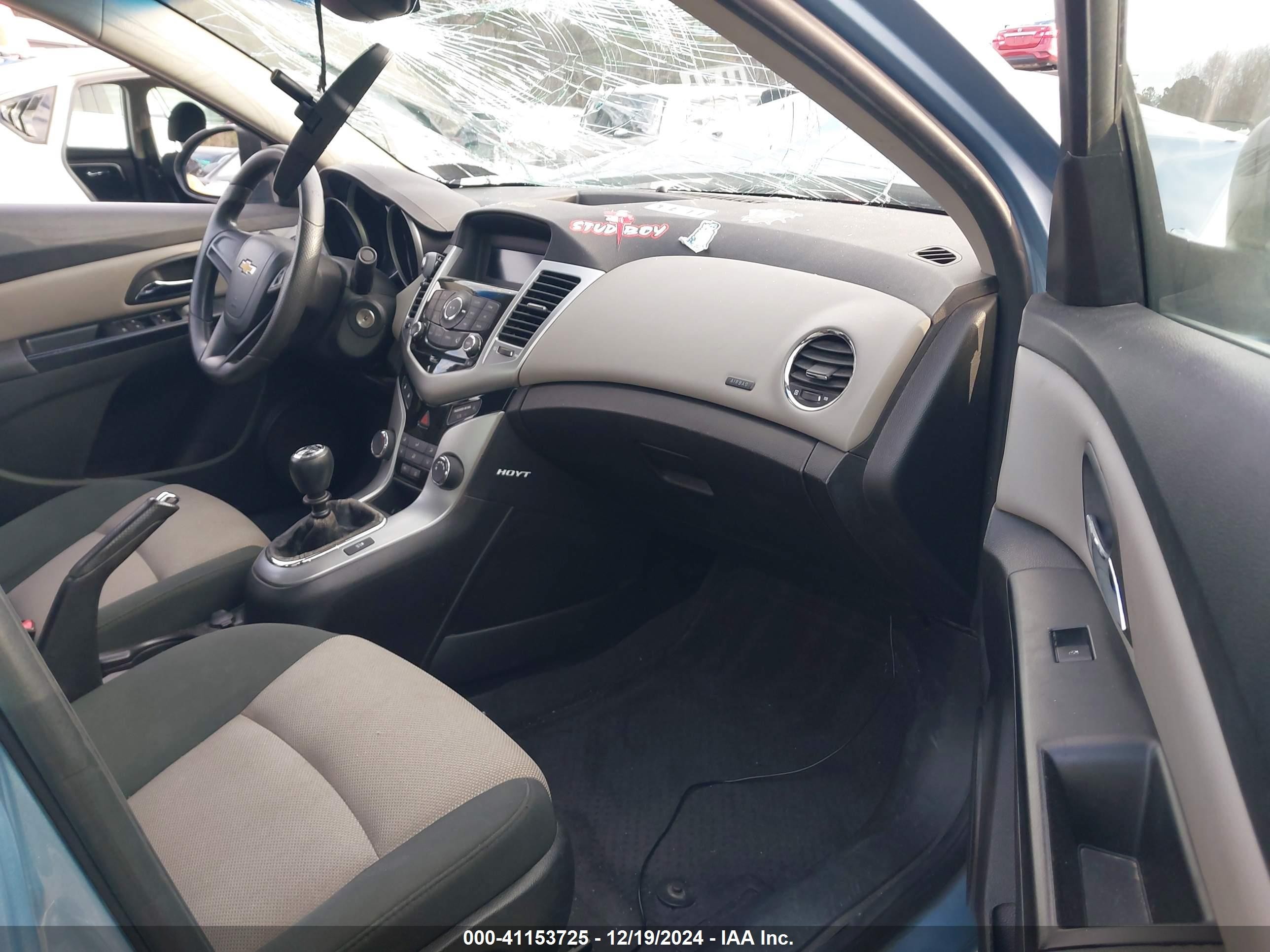 2012 Chevrolet Cruze Ls Light Blue vin: 1G1PD5SH7C7115539