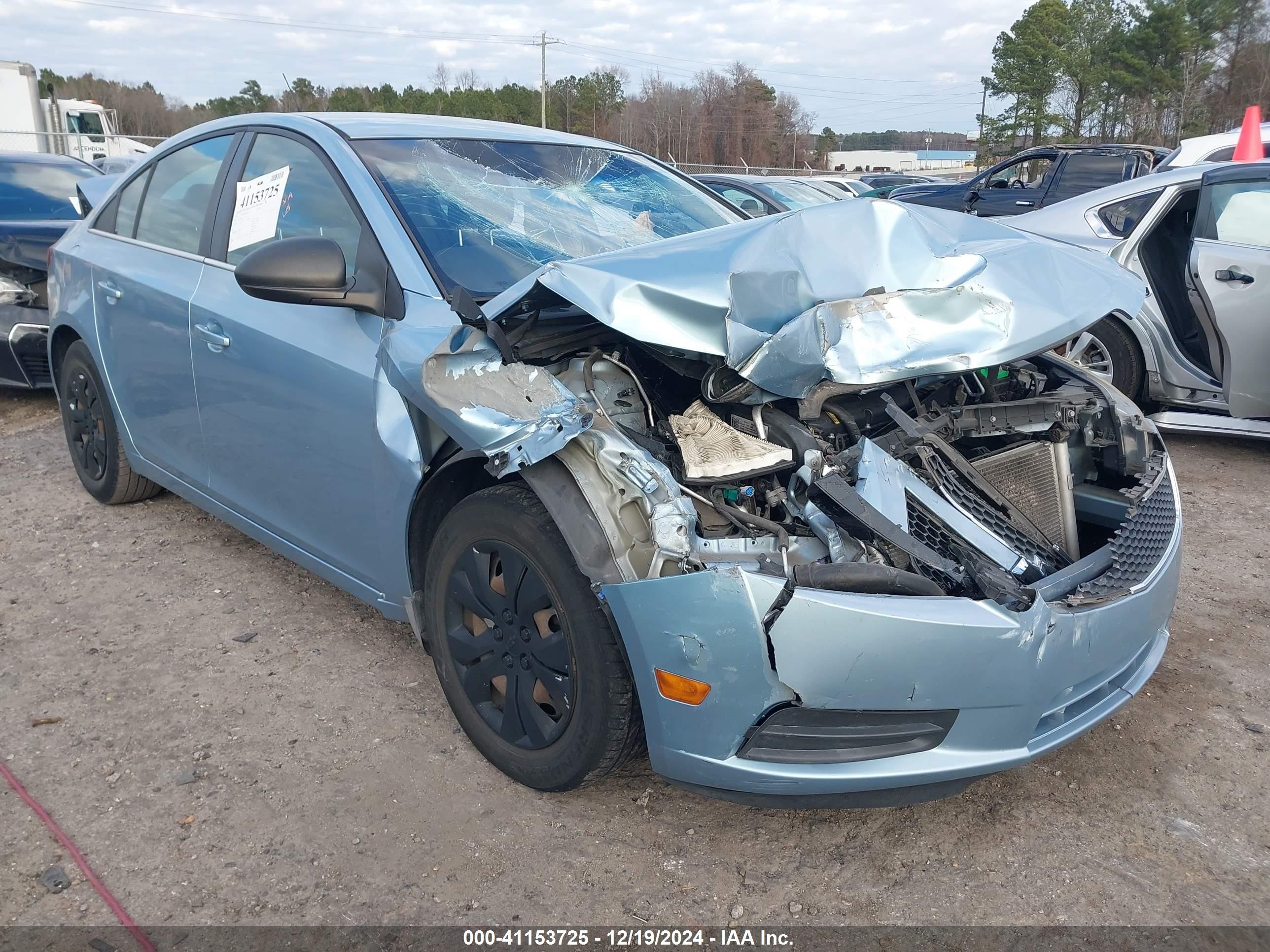 2012 Chevrolet Cruze Ls Light Blue vin: 1G1PD5SH7C7115539