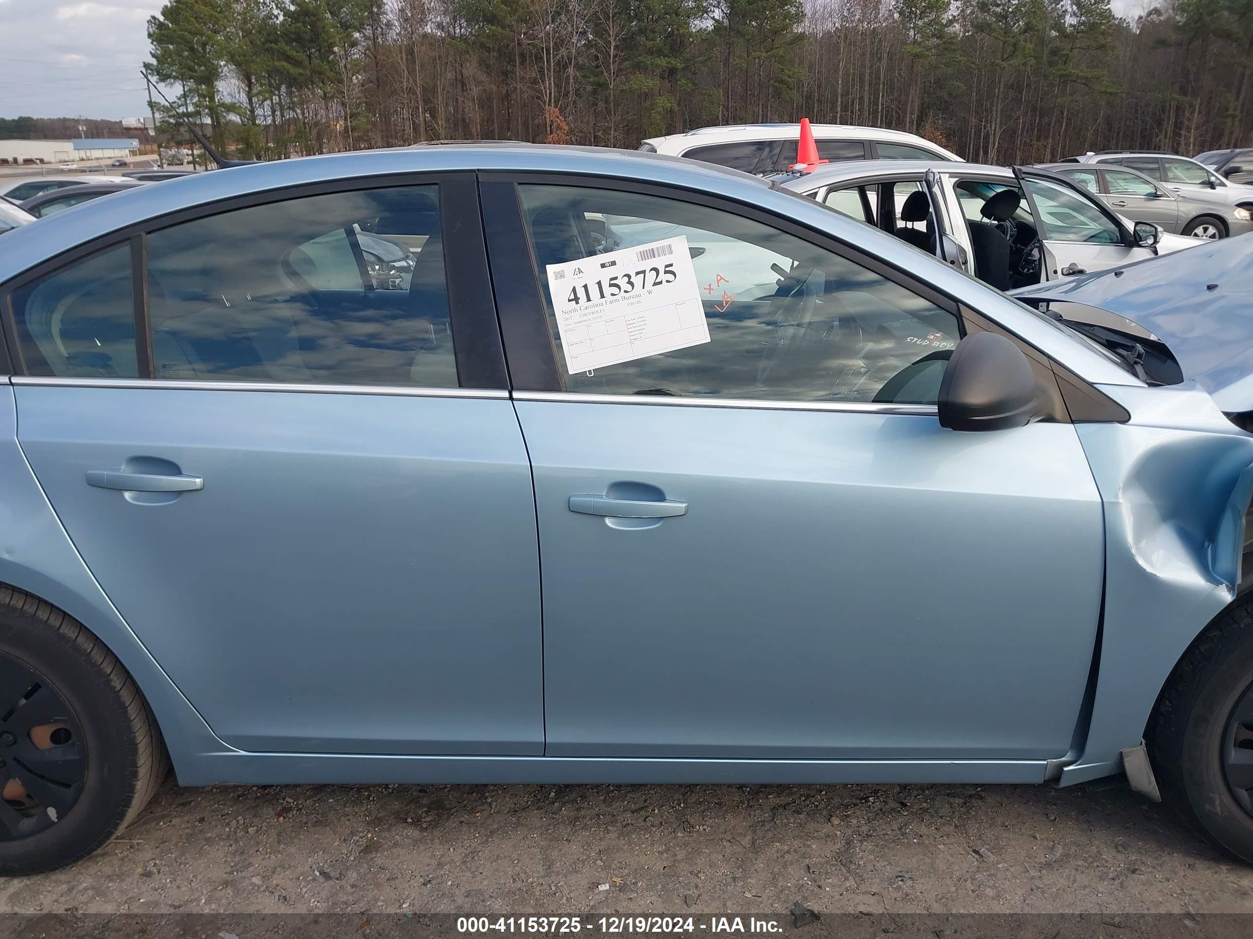 2012 Chevrolet Cruze Ls Light Blue vin: 1G1PD5SH7C7115539