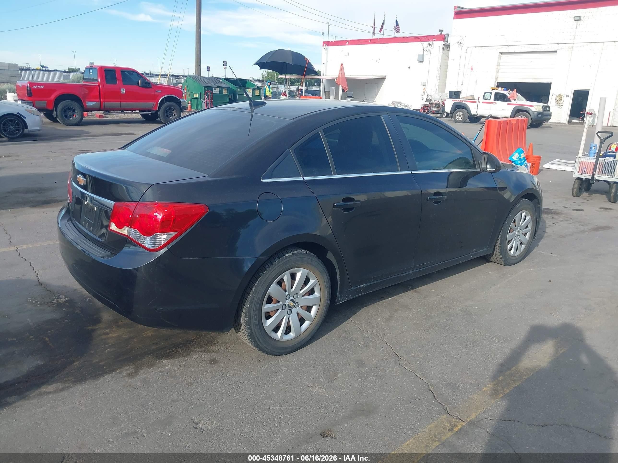 2011 Chevrolet Cruze Ls Black vin: 1G1PD5SH8B7304229