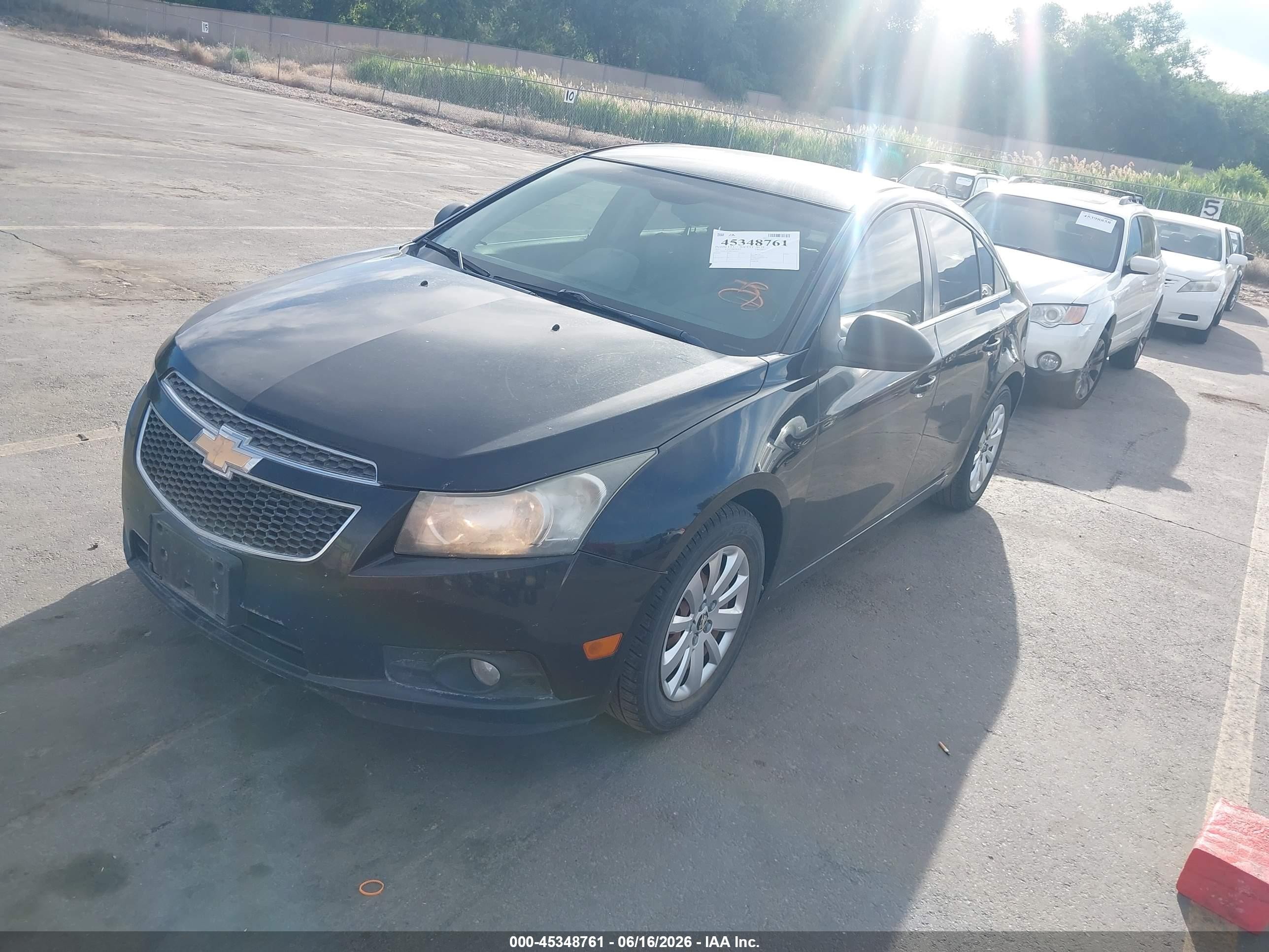 2011 Chevrolet Cruze Ls Black vin: 1G1PD5SH8B7304229