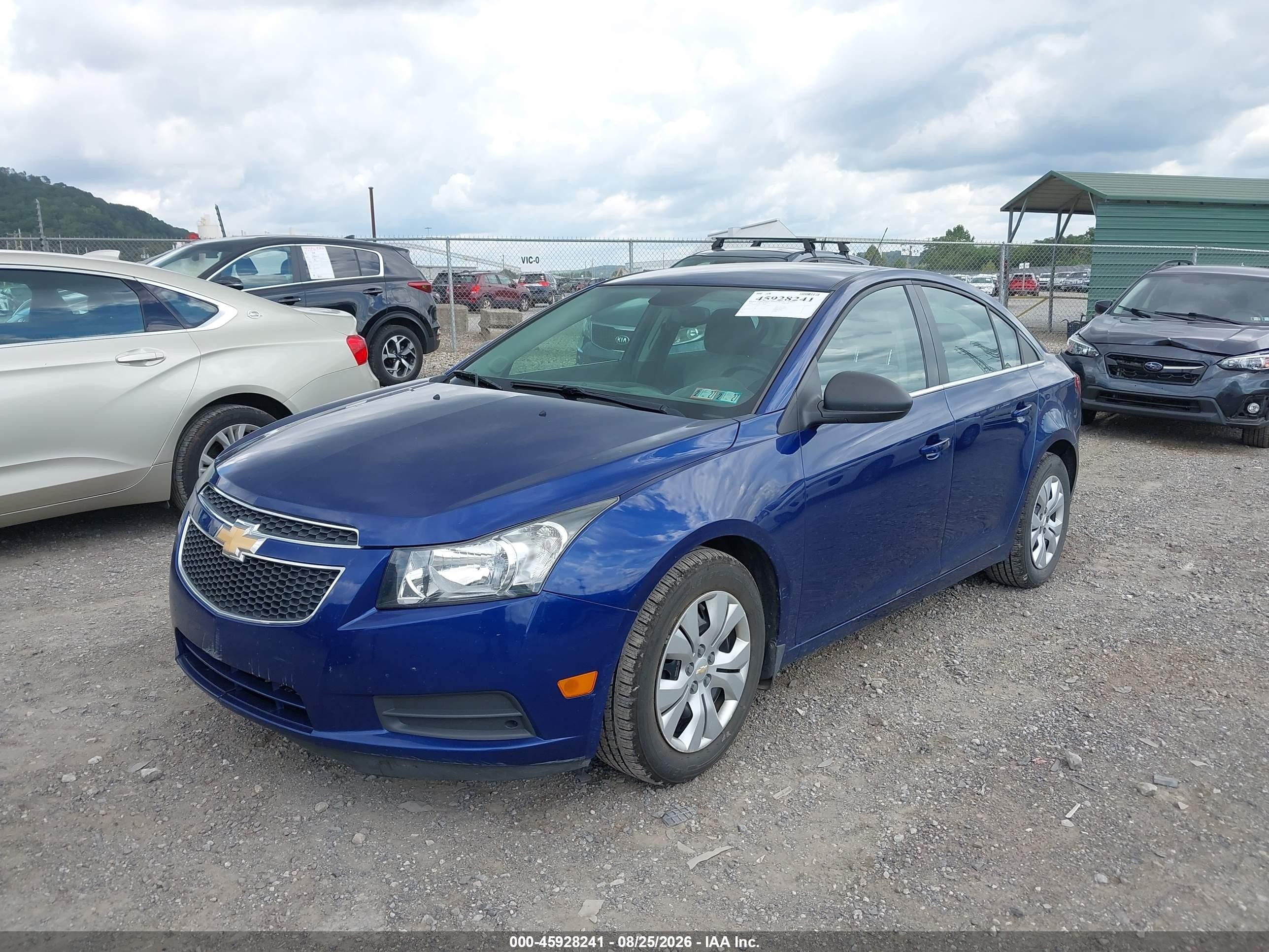 2012 Chevrolet Cruze Ls Синий vin: 1G1PD5SH8C7378283