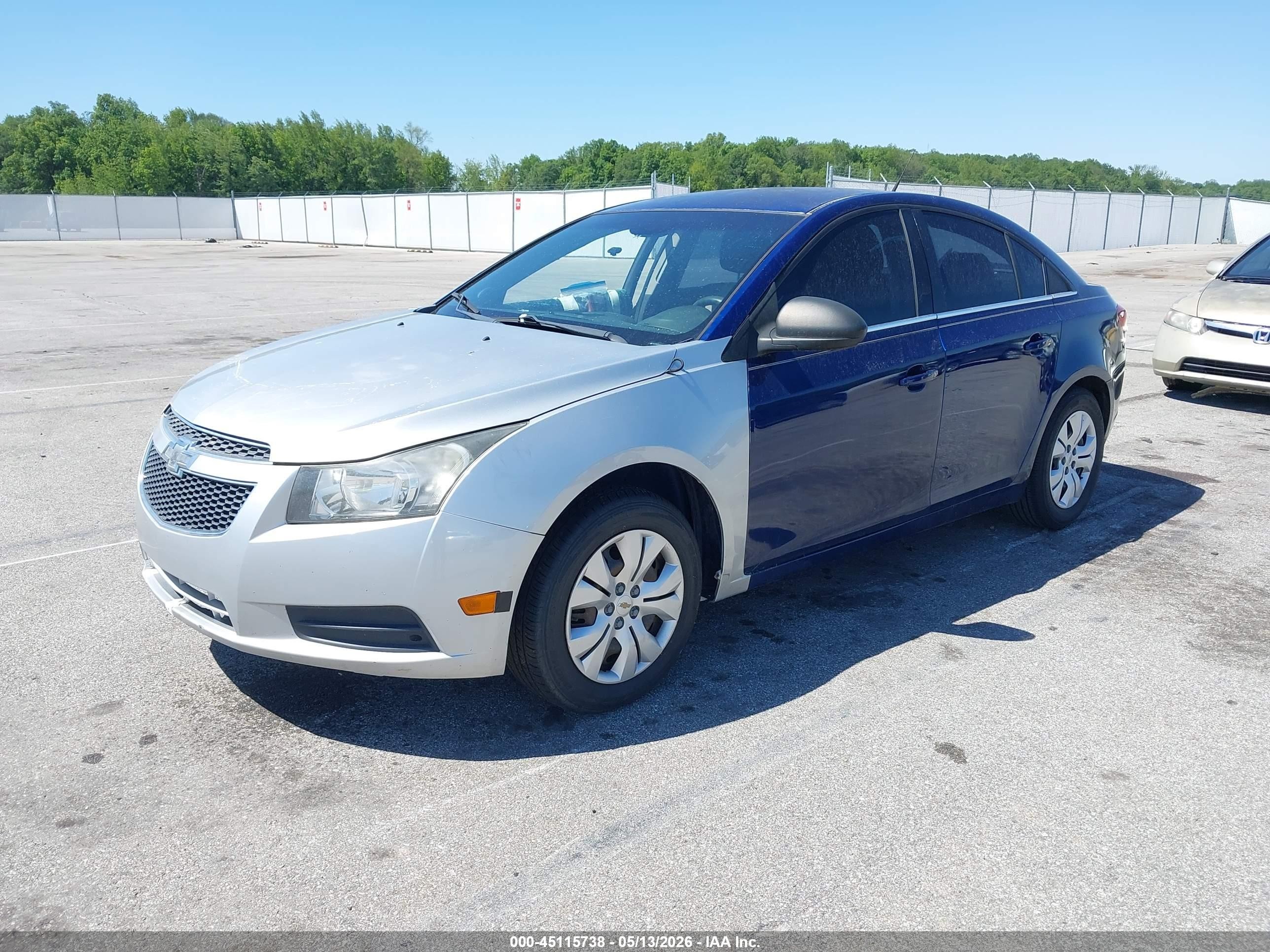 2012 Chevrolet Cruze Ls Blue vin: 1G1PD5SH9C7118975