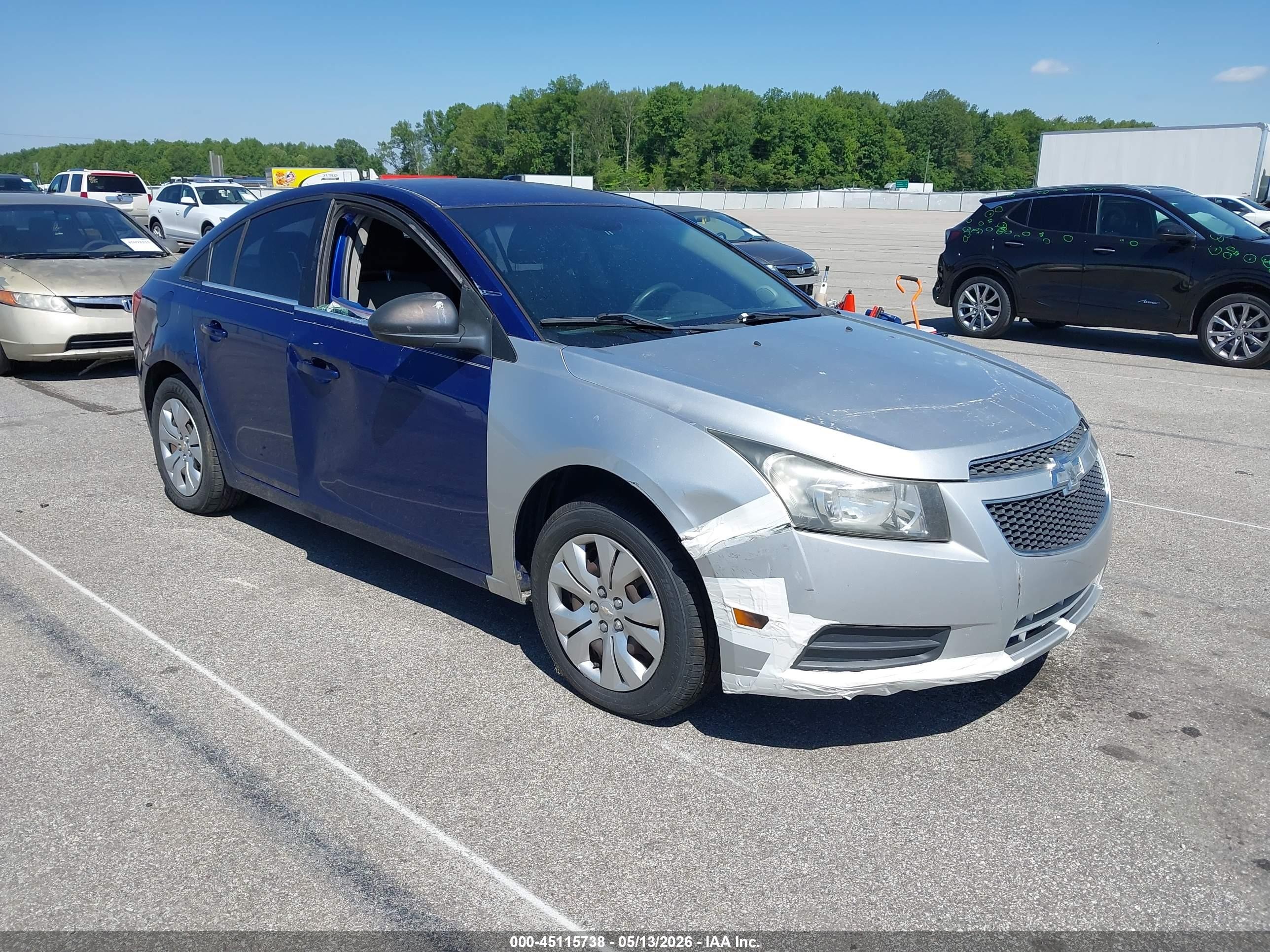 2012 Chevrolet Cruze Ls Blue vin: 1G1PD5SH9C7118975