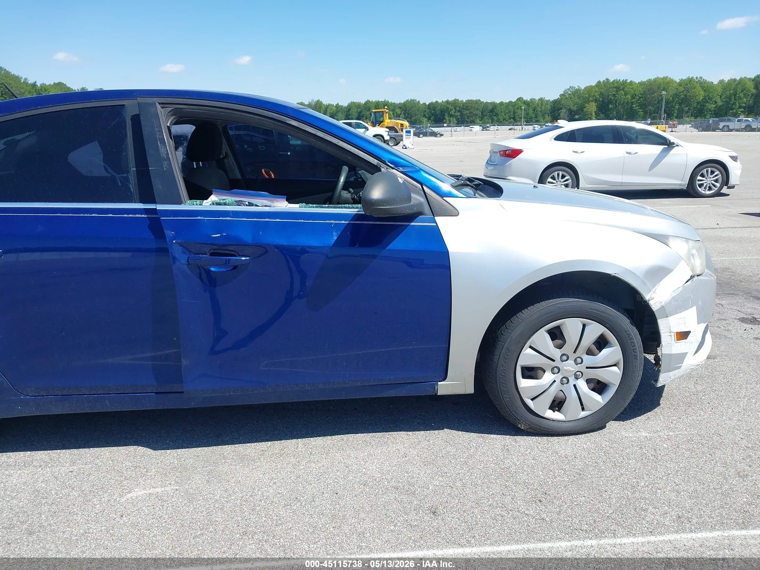 2012 Chevrolet Cruze Ls Blue vin: 1G1PD5SH9C7118975