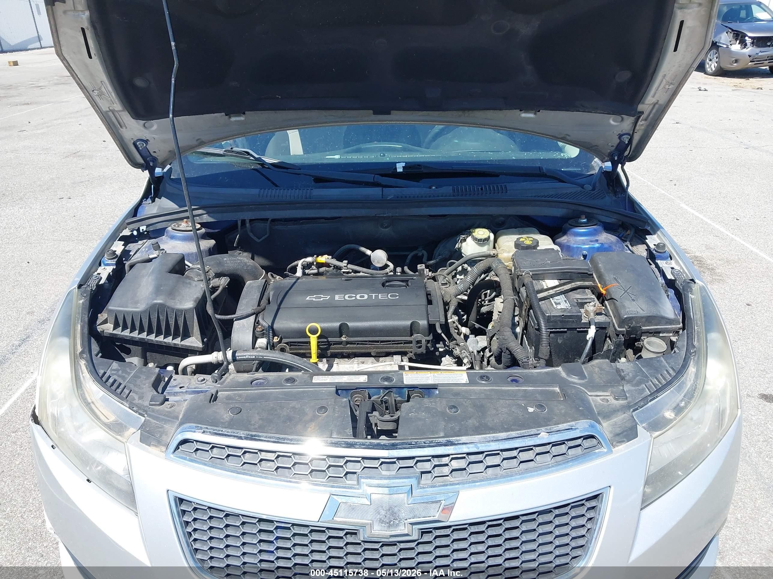 2012 Chevrolet Cruze Ls Blue vin: 1G1PD5SH9C7118975