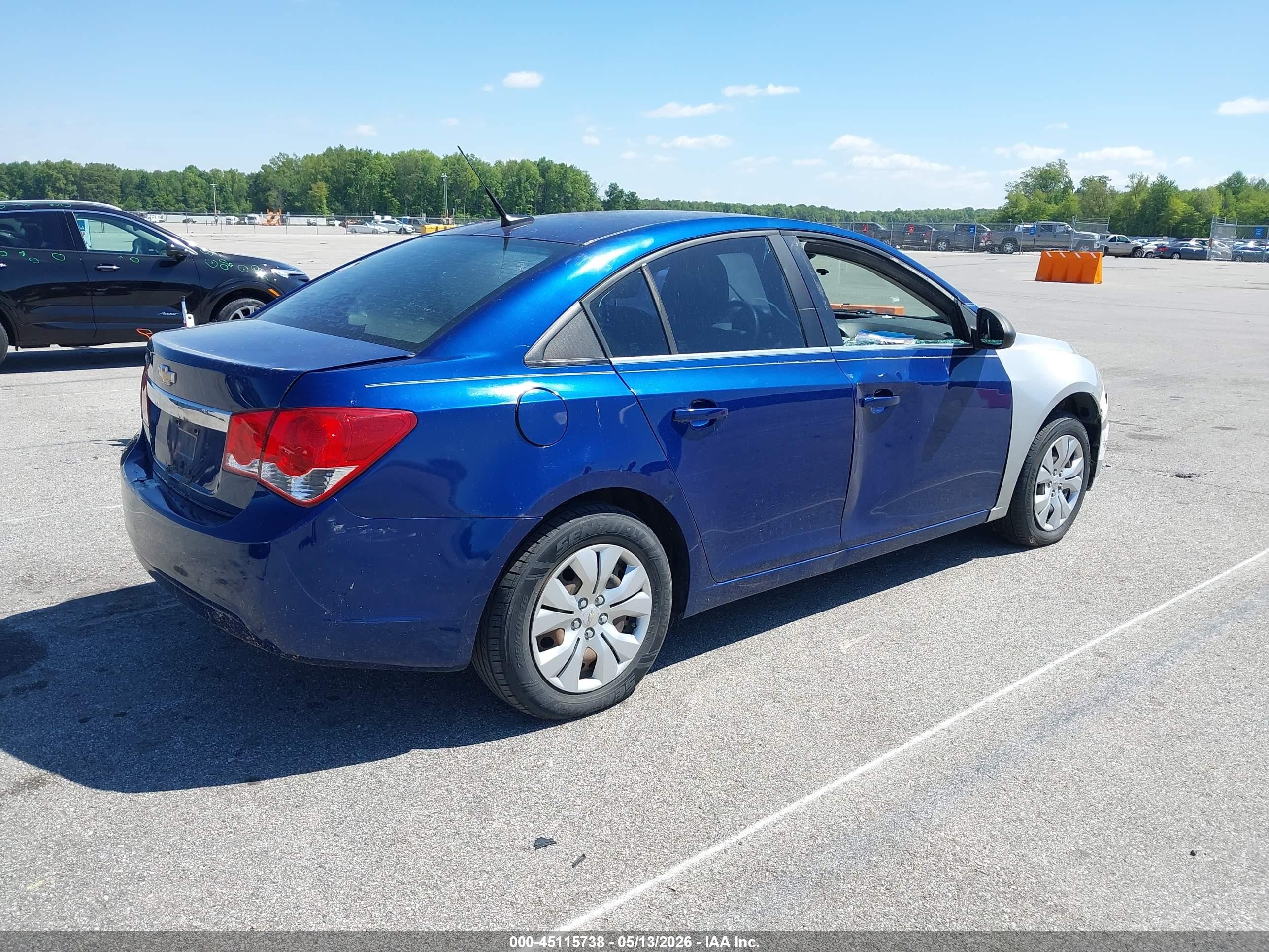 2012 Chevrolet Cruze Ls Blue vin: 1G1PD5SH9C7118975